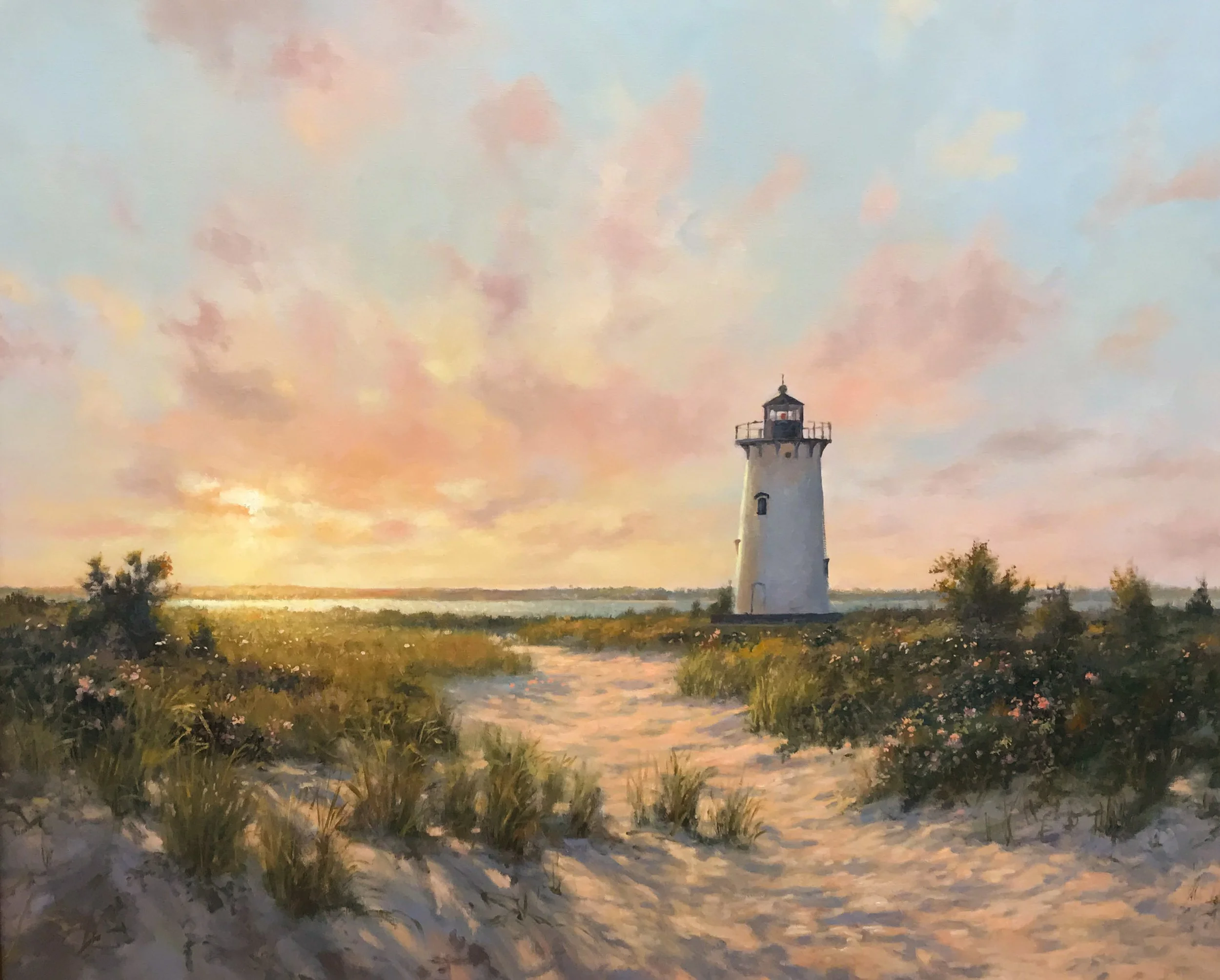 Edgartown Sunrise 24x30” oil on linen