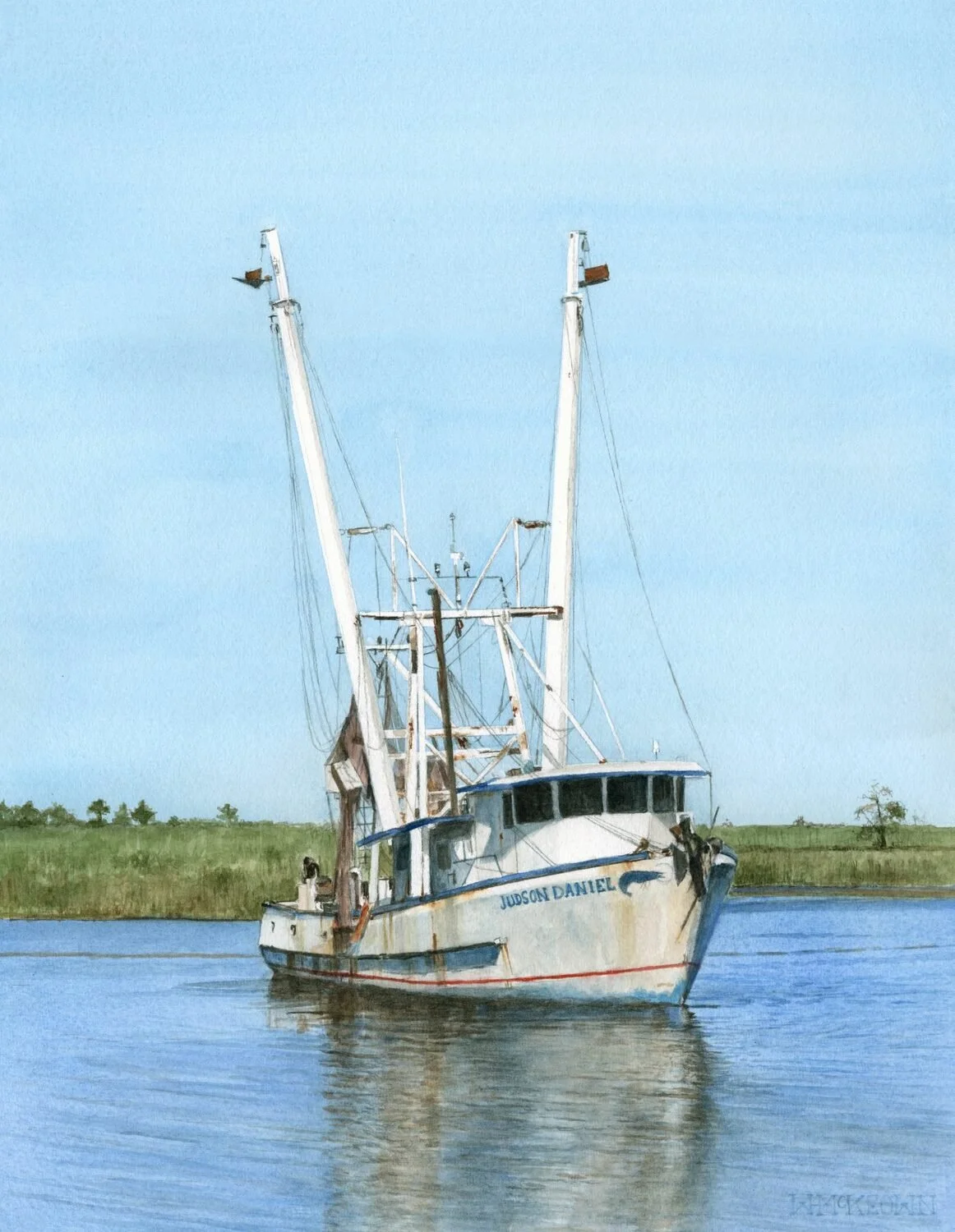  The Judson Daniel  — William McKeown — watercolor — 18 x 14 inches