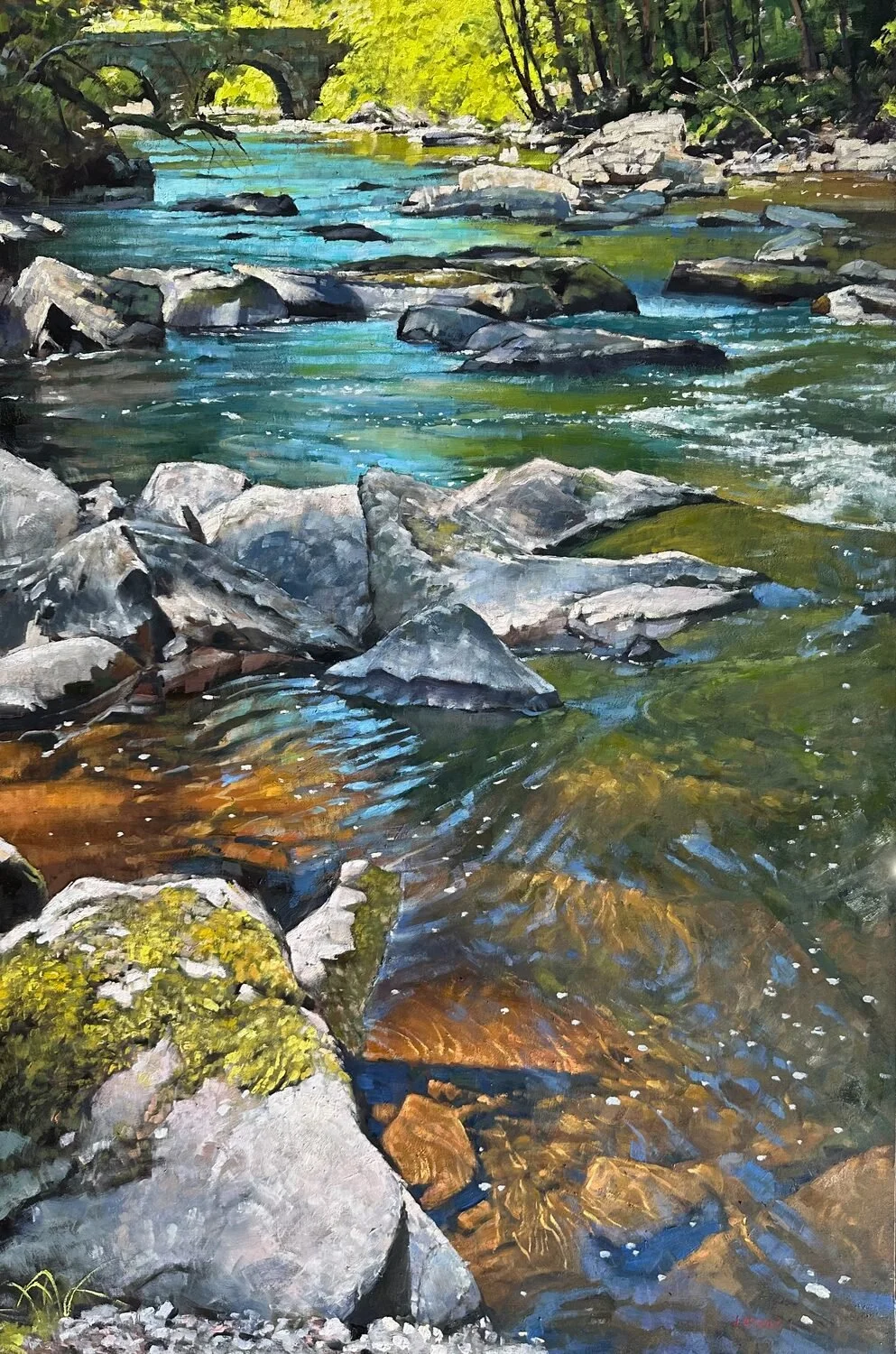  Ten Mile River  —  Jay Brooks  — oil — 36x24 inches — $9,000