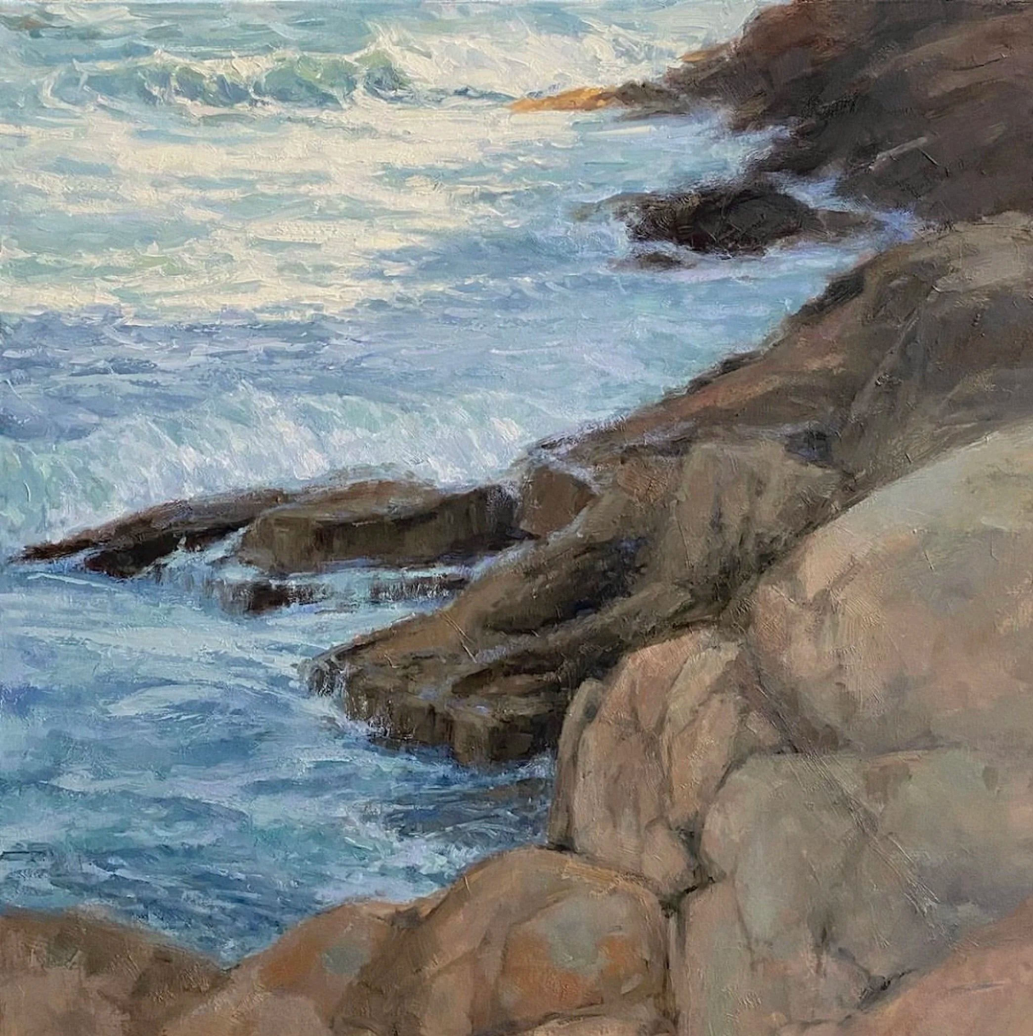 Over the Edge - 30x30 - oil