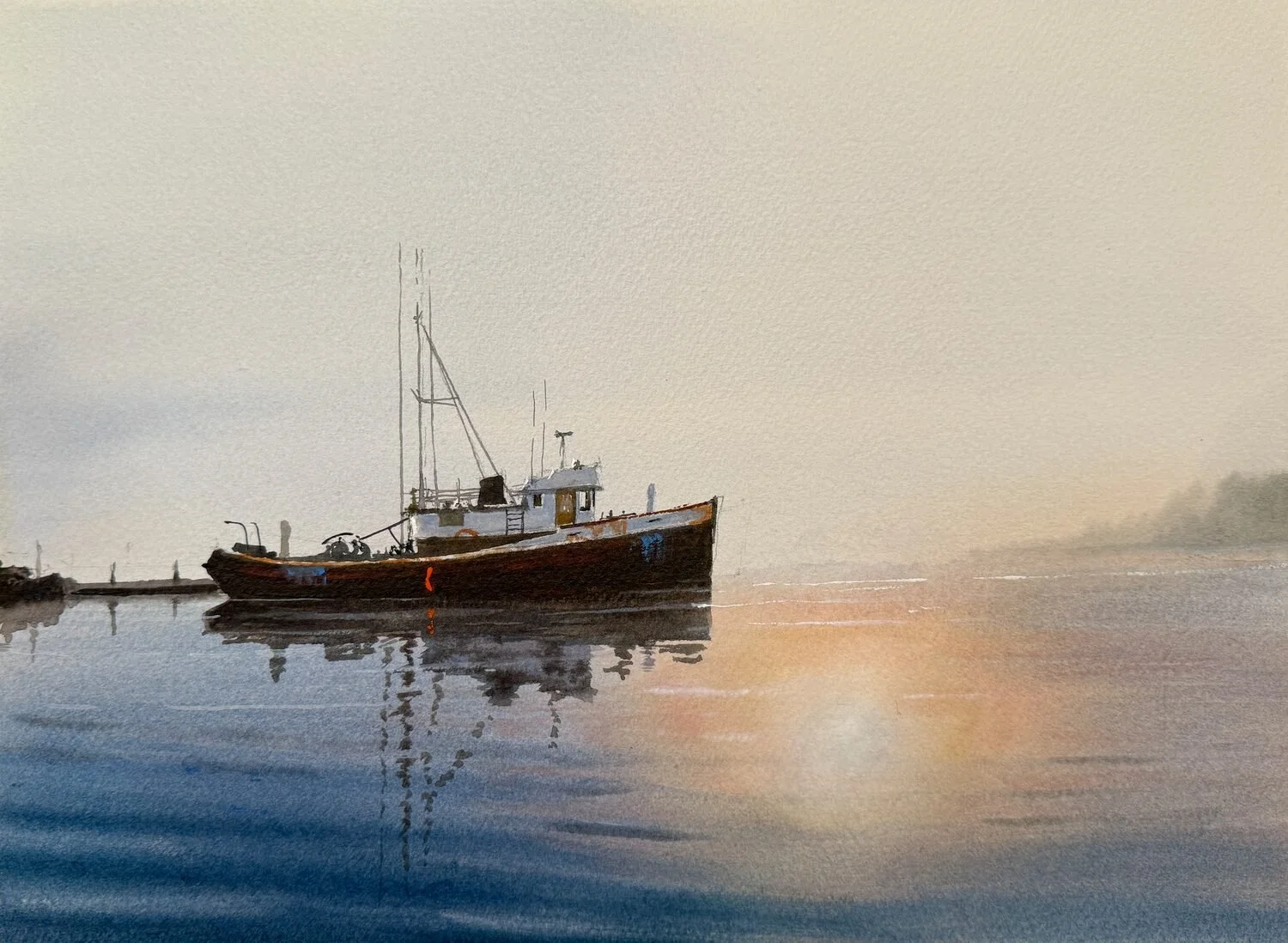  Morning Story  — Jan Min — watercolor — 11x15 inches — $1,500