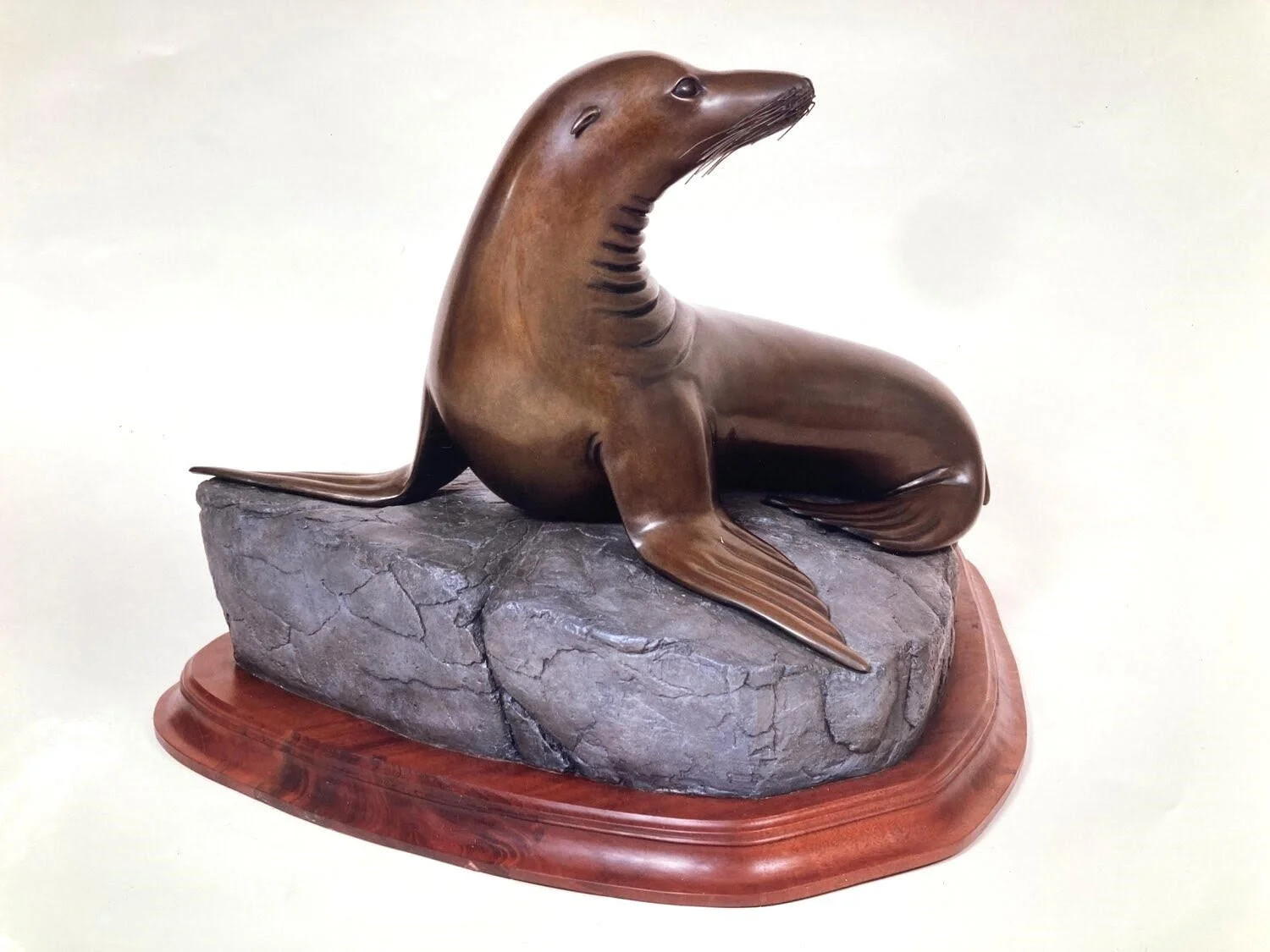 Lioness of the Sea - bronze casting - 50x50x34 inches