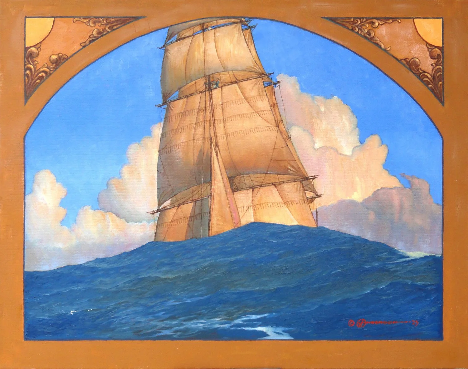  The Chase  — Steve Anderson — oil — 22 x 28 inches