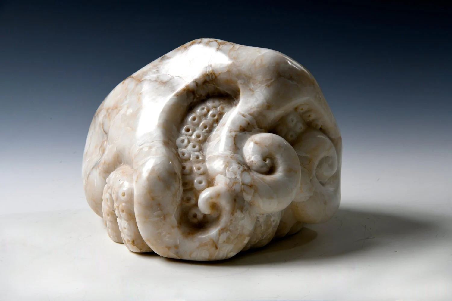  Lo Spettro Binanco (The White Ghost)  — Serena Bates — sculpture— 10 x 11 x 13 inches