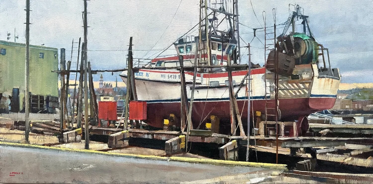  EXPLORER IV  —  Jay Brooks  — oil — 12x24 inches — $2,000