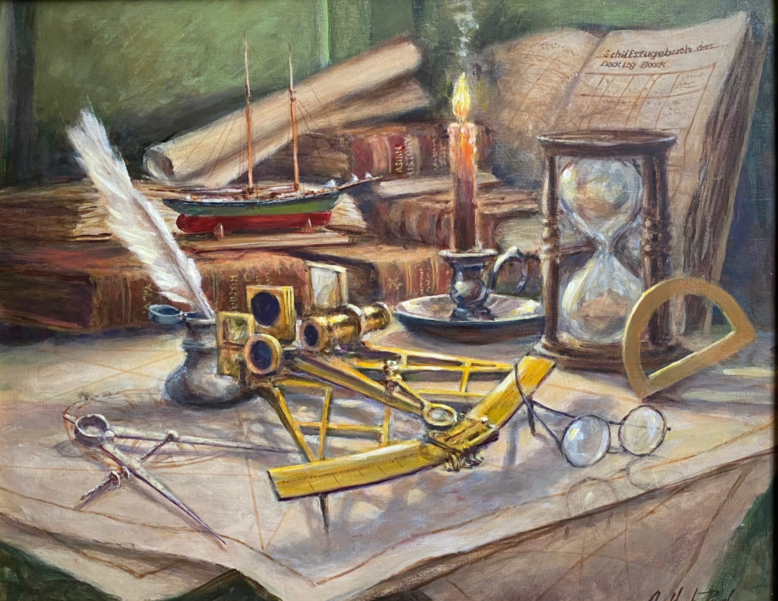 A Dream of Sailing Again - 18" x 24" - acrylic on hardboard