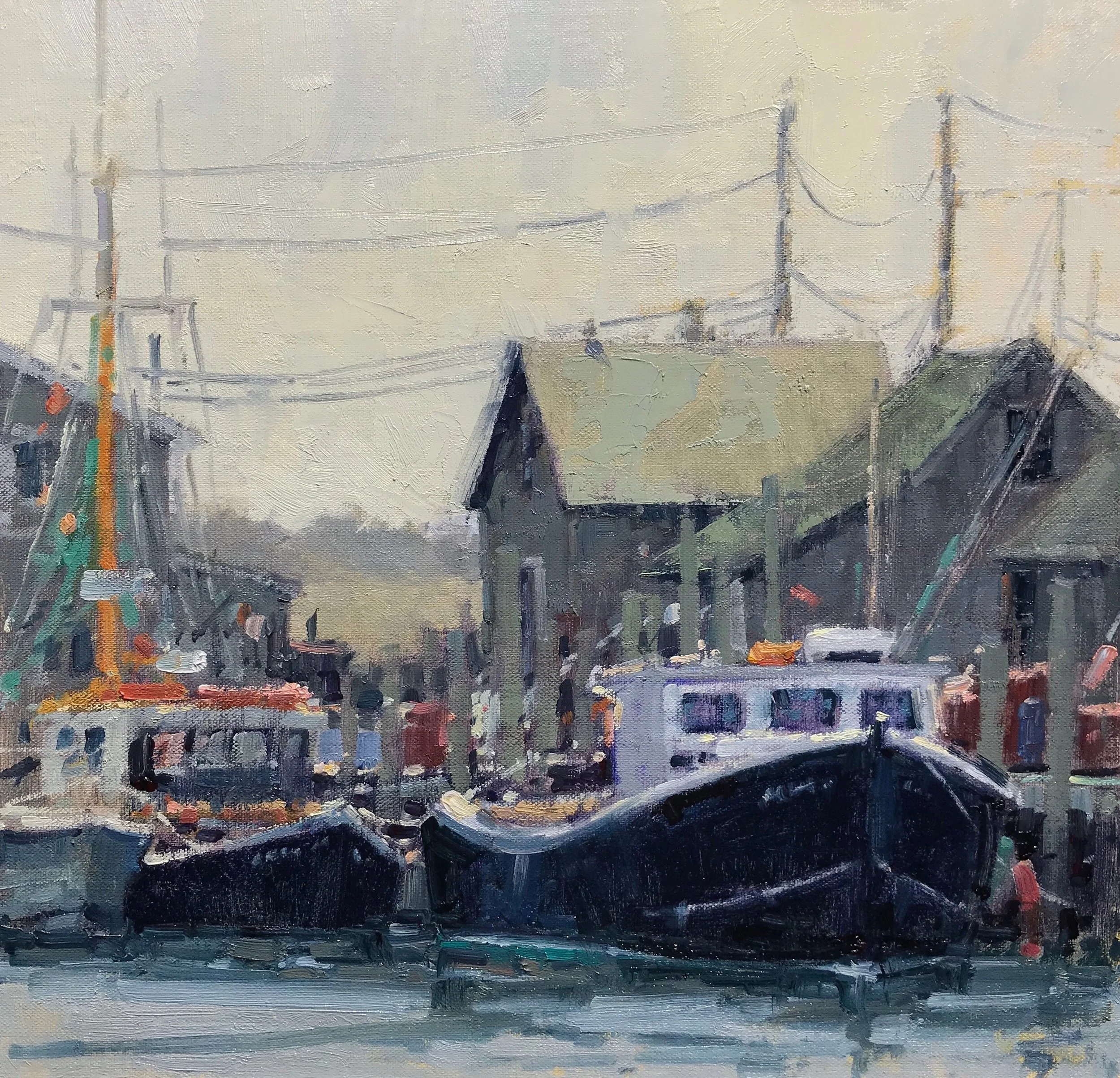 Done for the Day - 20x20 - oil