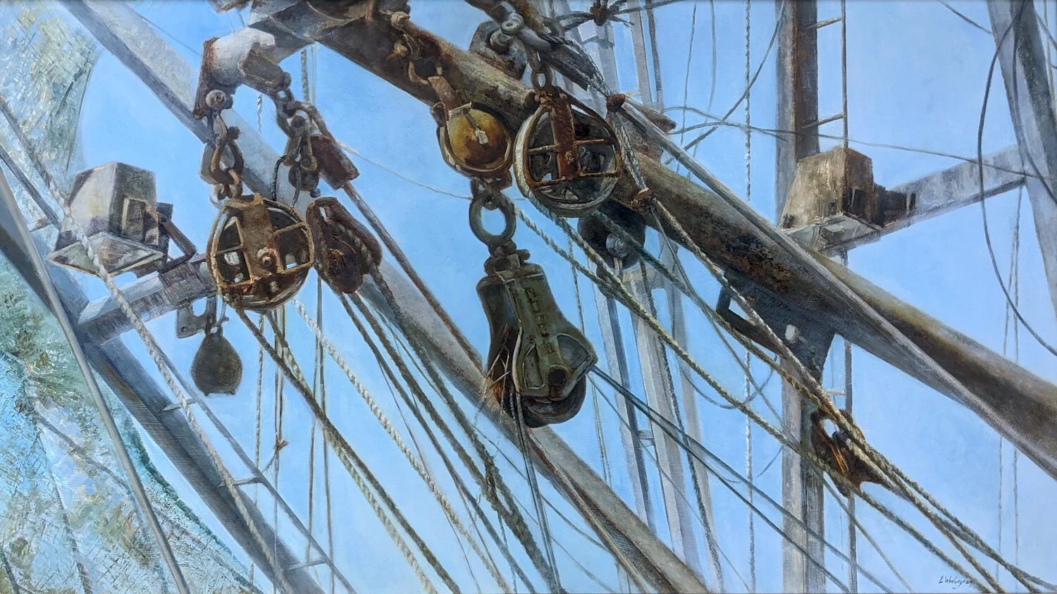  Push and Pull  — LuAnn Widergren — oil — 20 x 35 inches