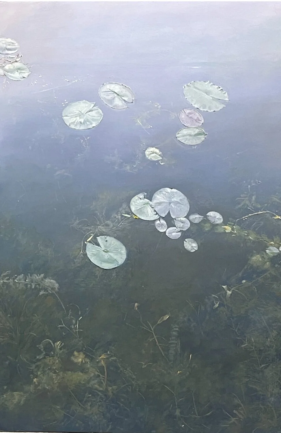MERIT AWARD:  Where the Lilies Grow  — Sheri Farabaugh — oil — 36 x 24 inches