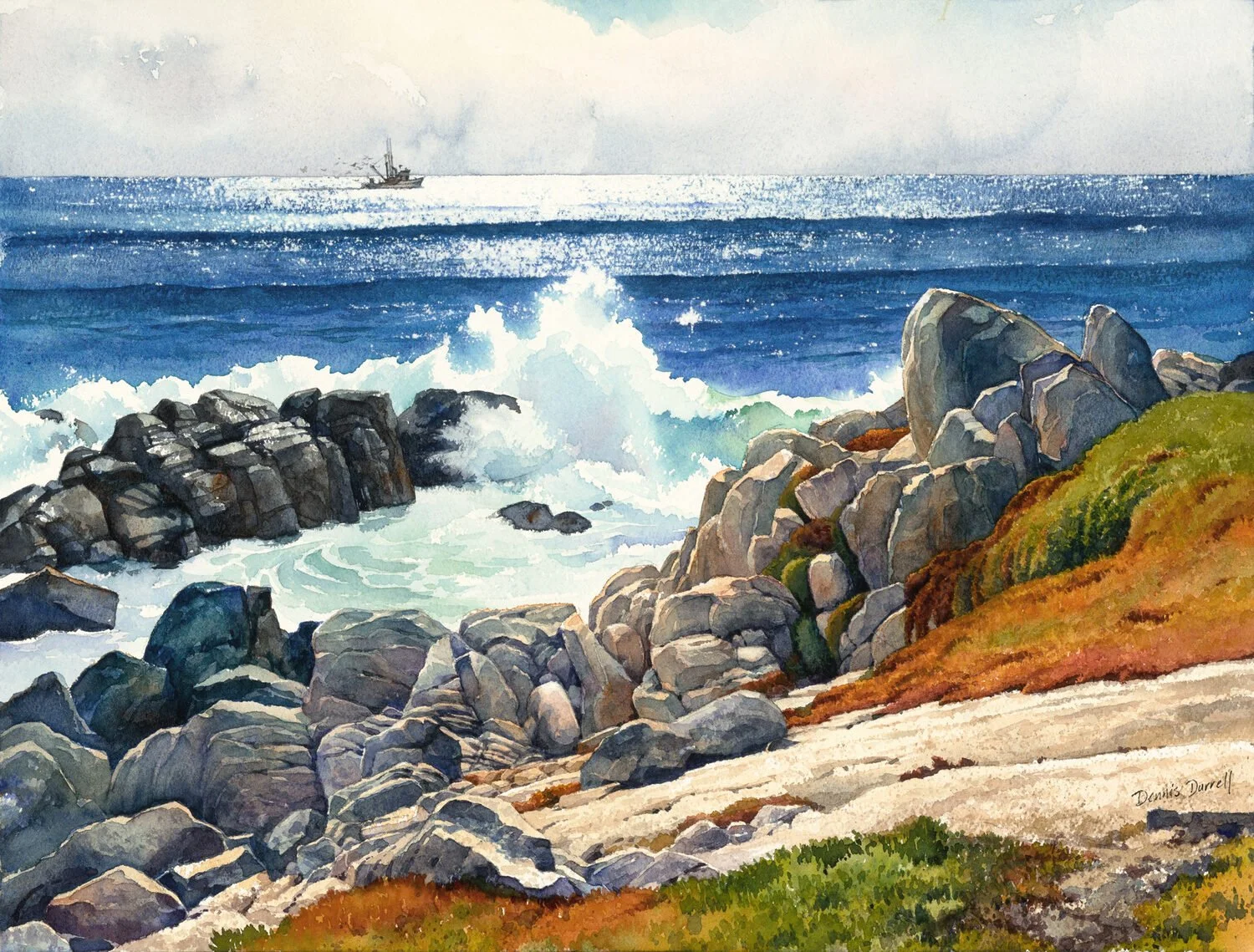  Sparkle  — Dennis Durrell — watercolor — 12x16 inches — $1,800