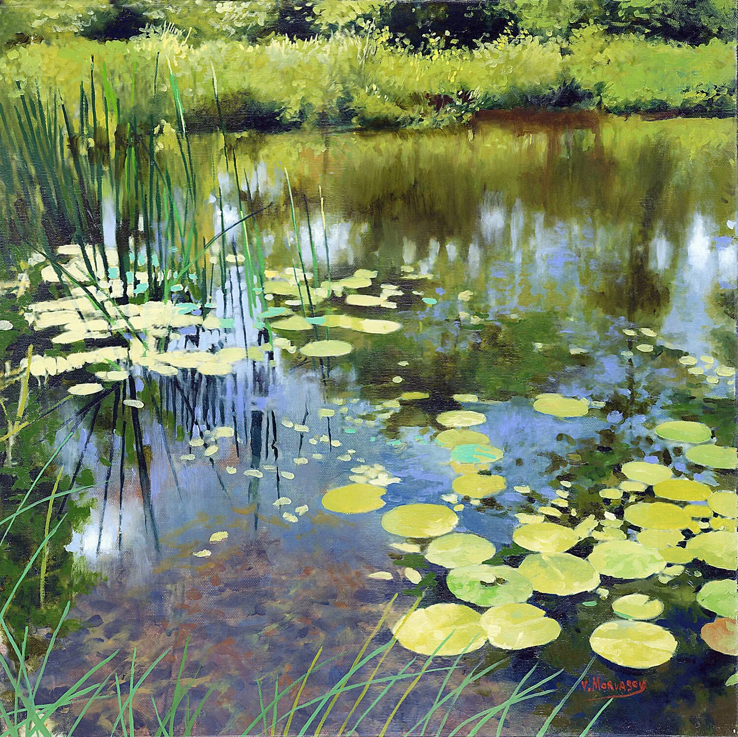  Still Water  — Victor Mordasov — oil — 39 x 39 inches