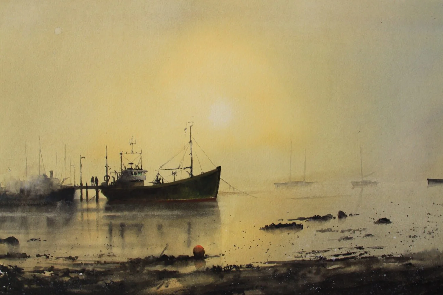  Awakening  — Jan Min — watercolor — 15 x 22 inches