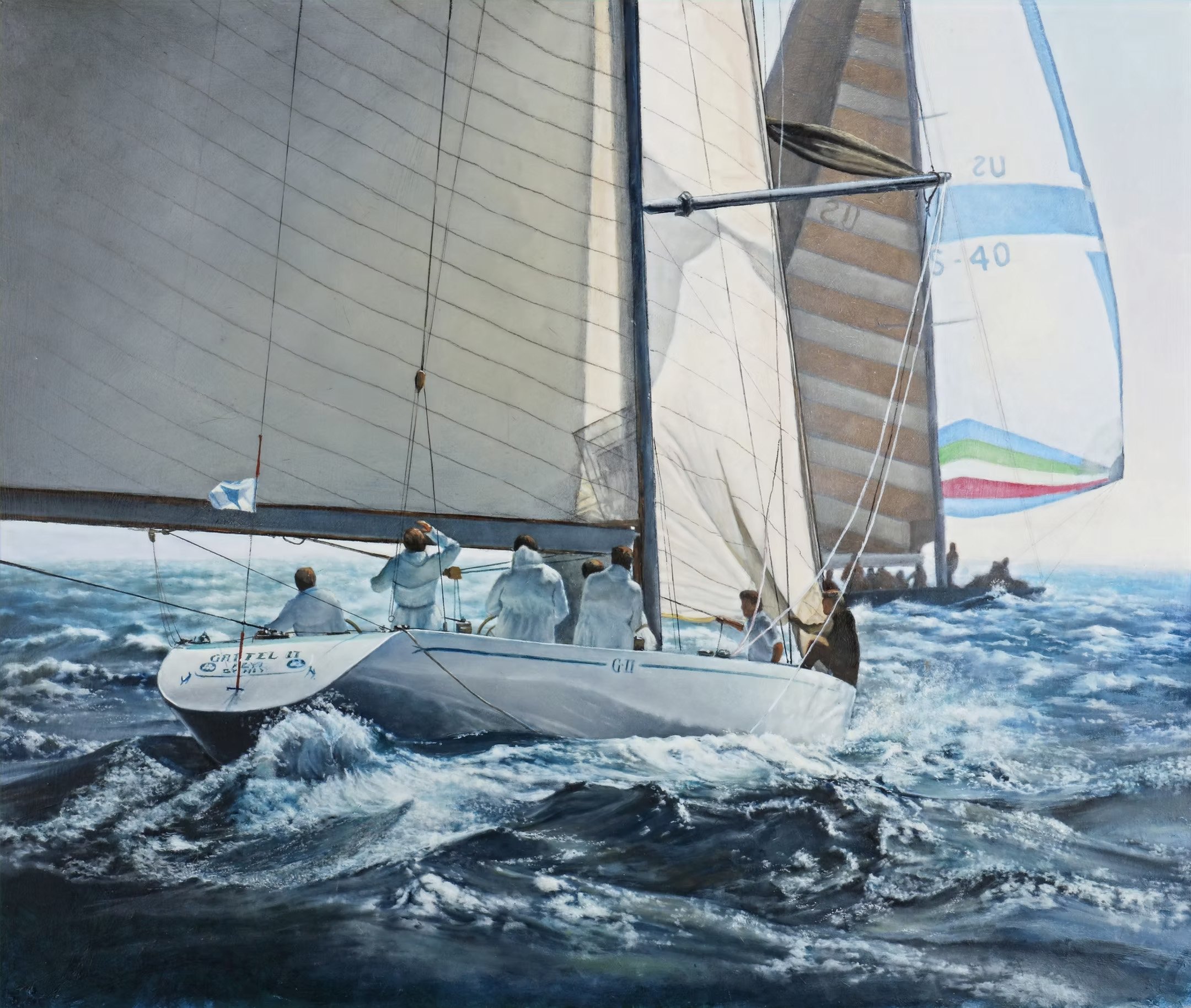 The Chase  —  oil on panel