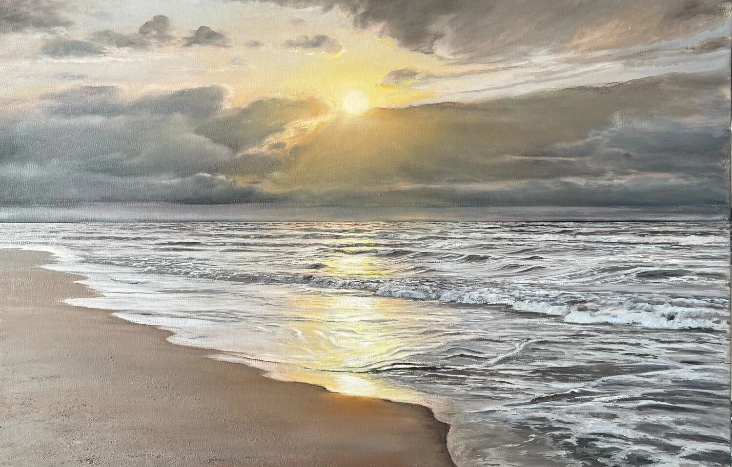  Storm in Golden Light  — Aflatun Israilov — oil — 30x46 inches — $6,200