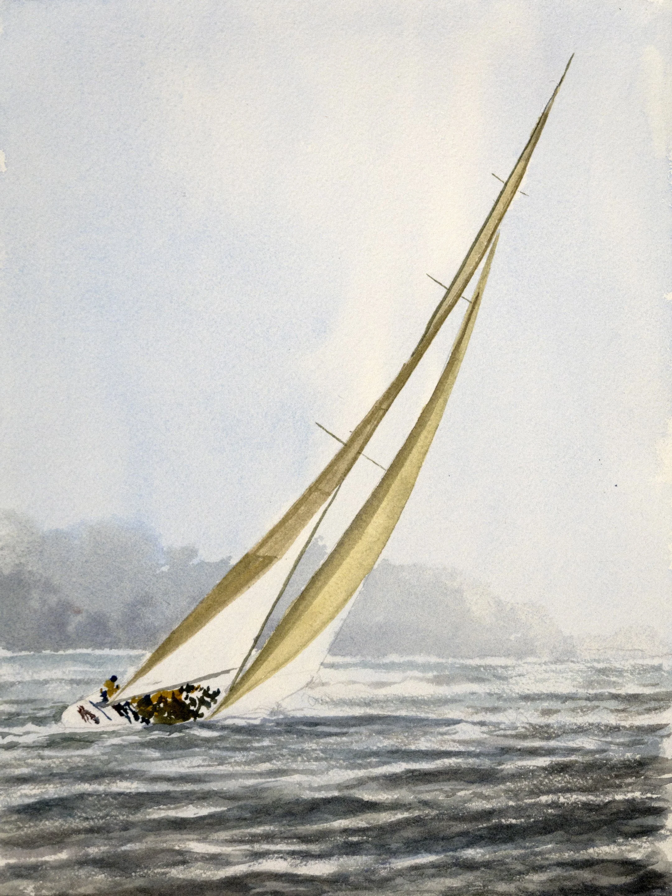 To the Sea, 9x12, watercolor