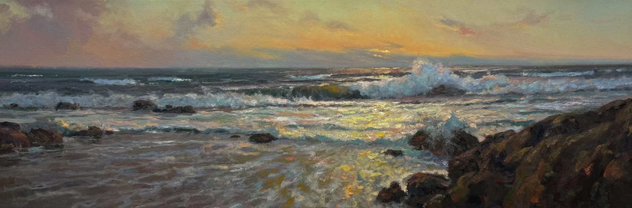 Sunset at Aquinnah 13x36”