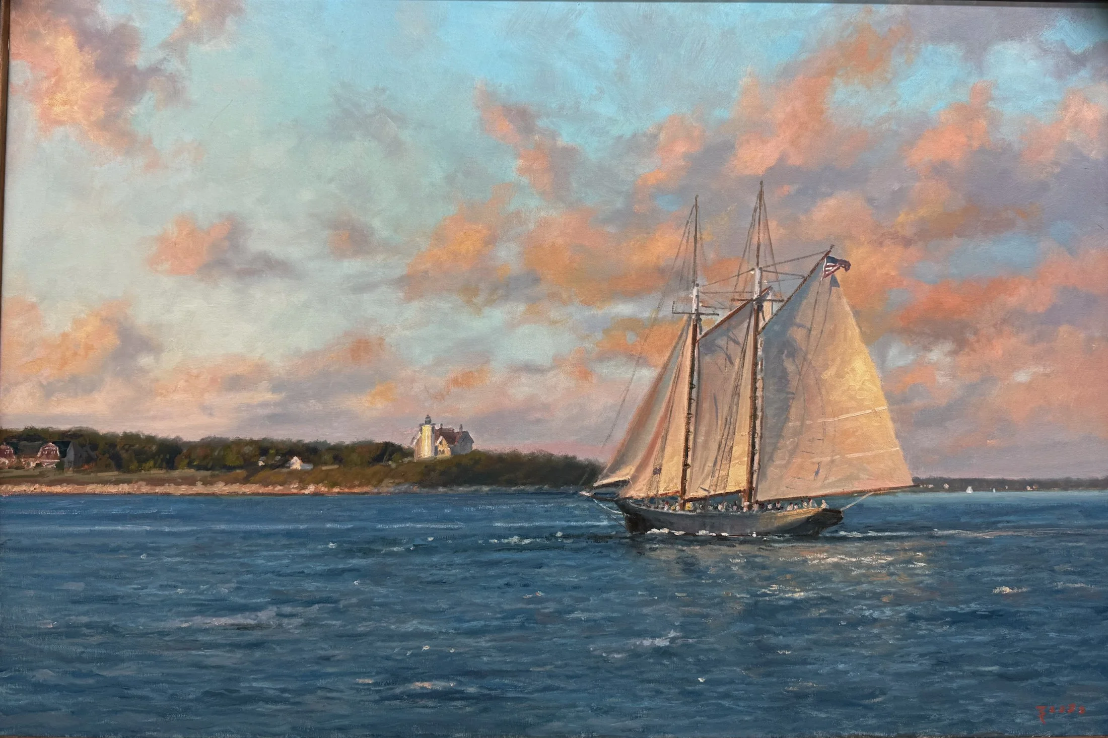 Early Evening off Nobska Light 24x36
