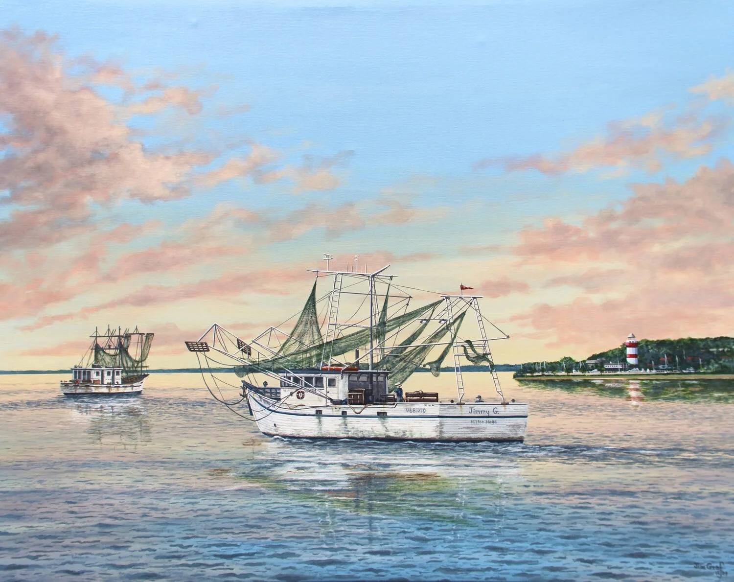  Heading Home; Hilton Head  — Jim R Graf — acrylic — 30 x 40 inches