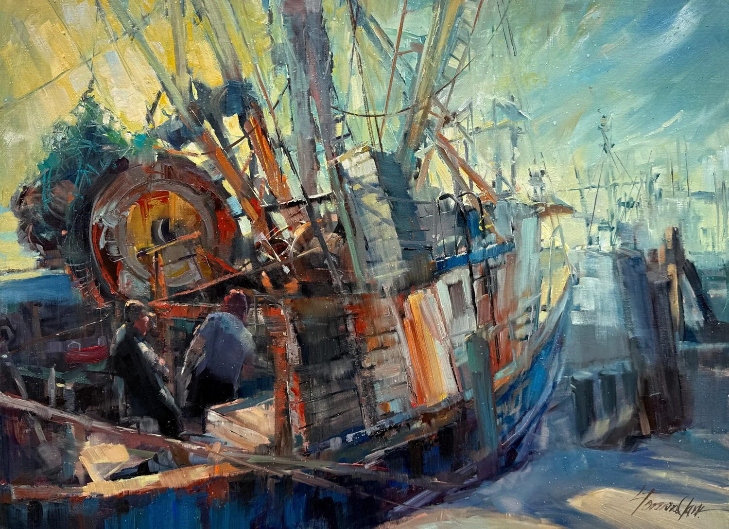  Rust Salt and Grit  — Lyudmila Tomov Clark — oil — 16x20 inches — $2,100