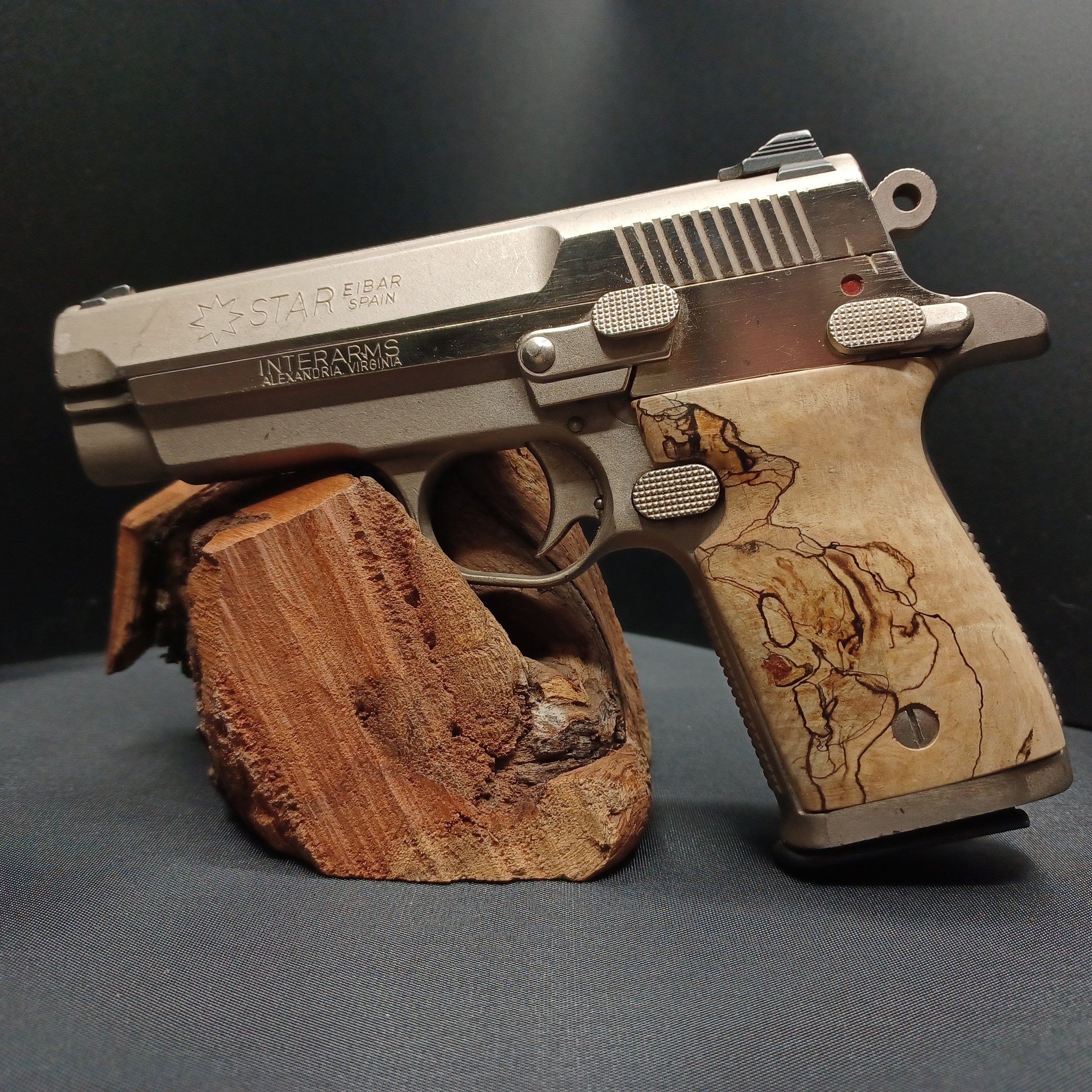 Spalted Maple Firestar M43 grips, private sale for John
