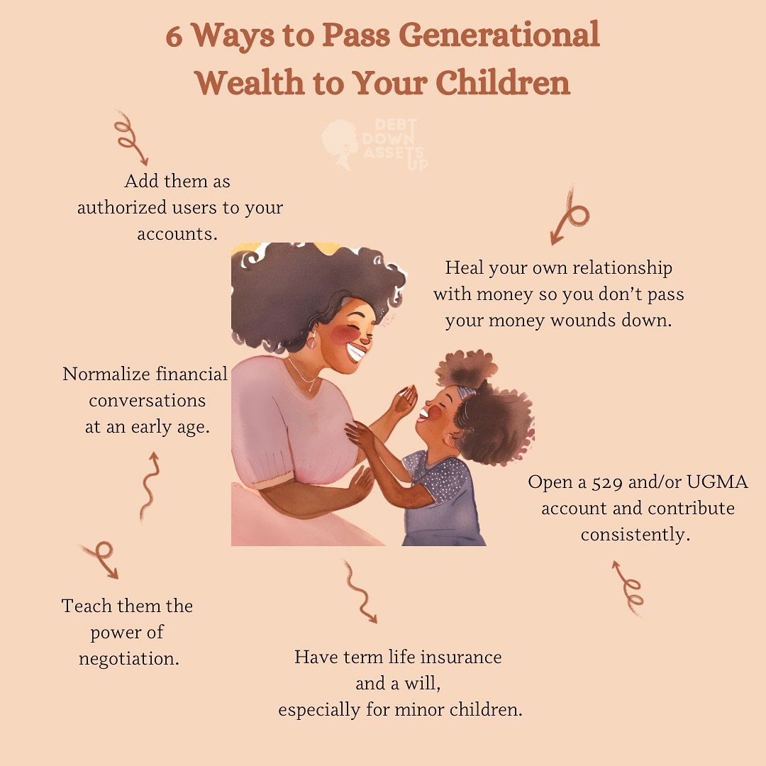 The phrase &ldquo;generational wealth&rdquo; can feel overwhelming, especially if you&rsquo;re just starting your own journey. 

The good news is it doesn&rsquo;t have to be all or nothing. 

Even small, consistent actions make a difference in your c