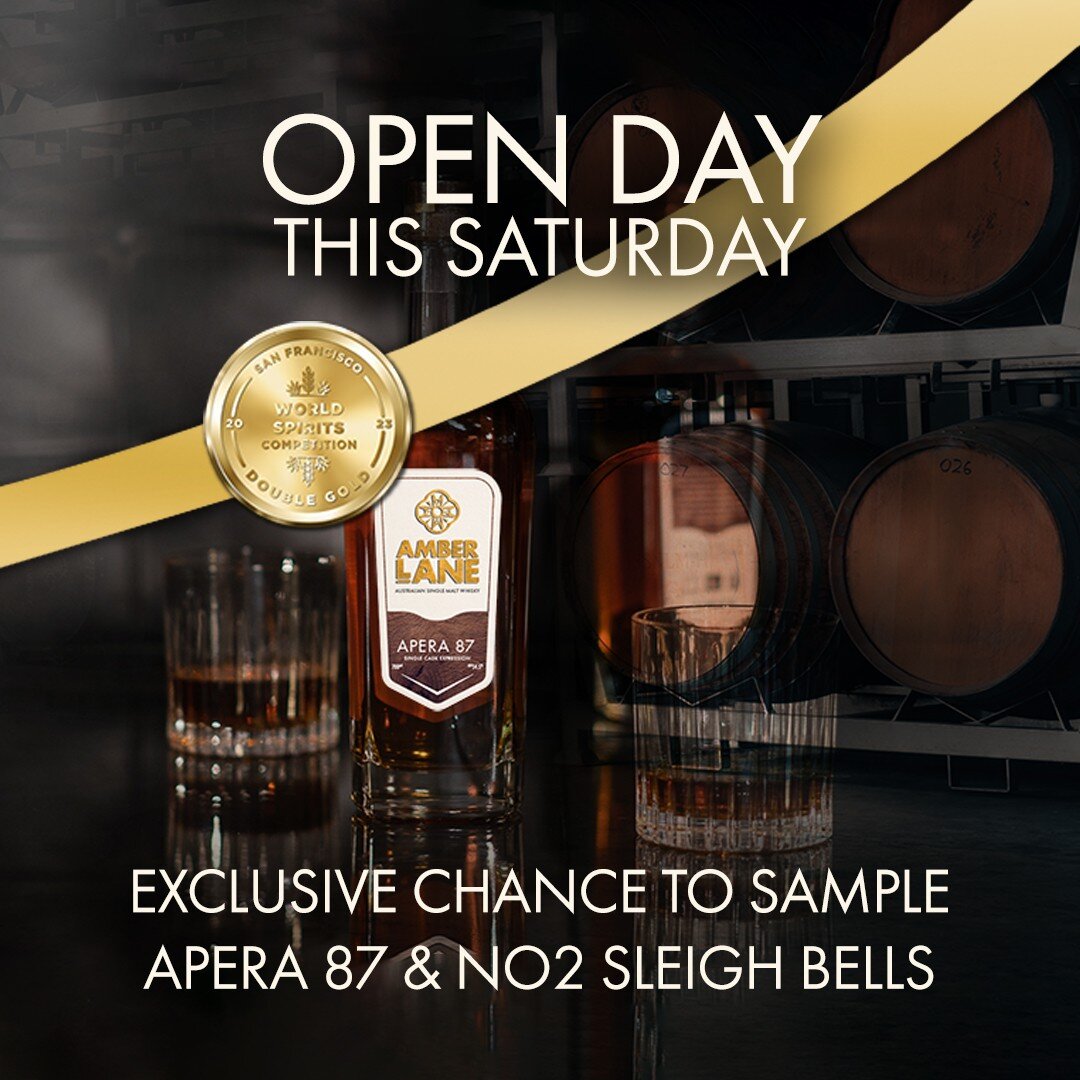 Friends, you're in for a real treat this weekend at Amber Lane Distillery! Available for tasting and sale are extremely limited edition pre-release bottlings of Apera 87 (double gold winner at the San Francisco World Spirits Award 2023) and No.2 Slei