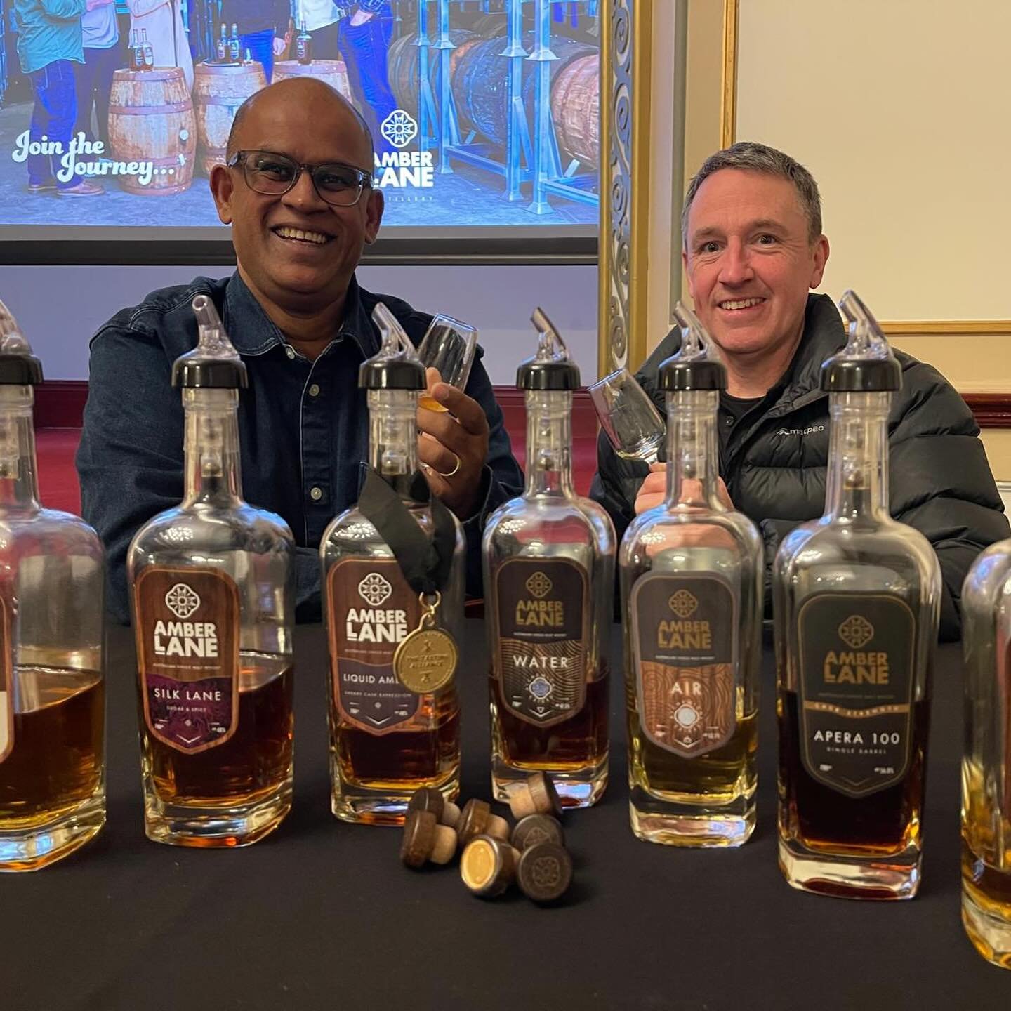 Snapshots from our tasting at Katoomba&rsquo;s Carrington Hotel last night ✨ We took over the hotel&rsquo;s gorgeous ballroom for an exclusive tasting with our Blue Mountains fans 👏 Shout-out to Scott from @leuracellars for co-hosting &amp; always s