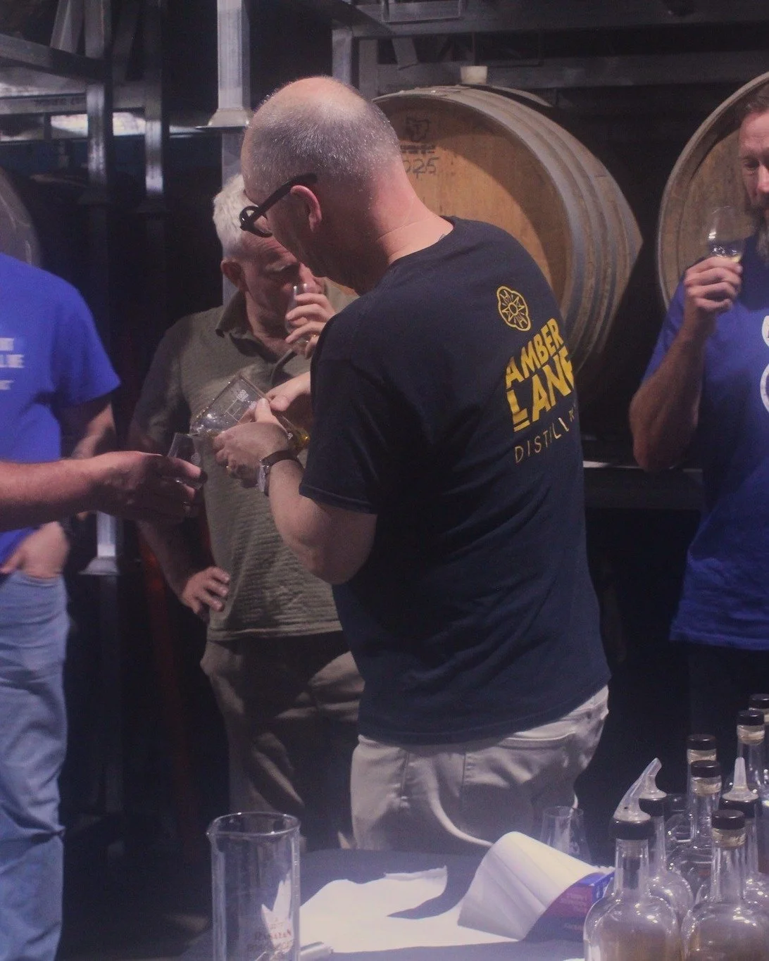 A snapshot of our first-ever distillery training day - and what a success it was!
The sold-out event, held last Saturday, saw a group of budding distillers try their hand at whisky-making, going behind-the-scenes at the distillery, to learn everythi