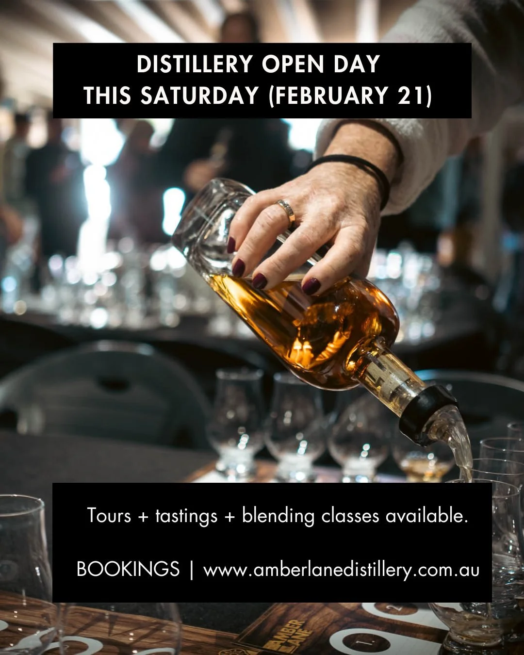 DISTILLERY OPEN DAY | We're throwing open the doors of the distillery this Saturday (February 21) for our monthly open day.

Join us for a behind-the-scenes glimpse into Australia's best whisky distillery, including guided tours, tastings &amp; talks