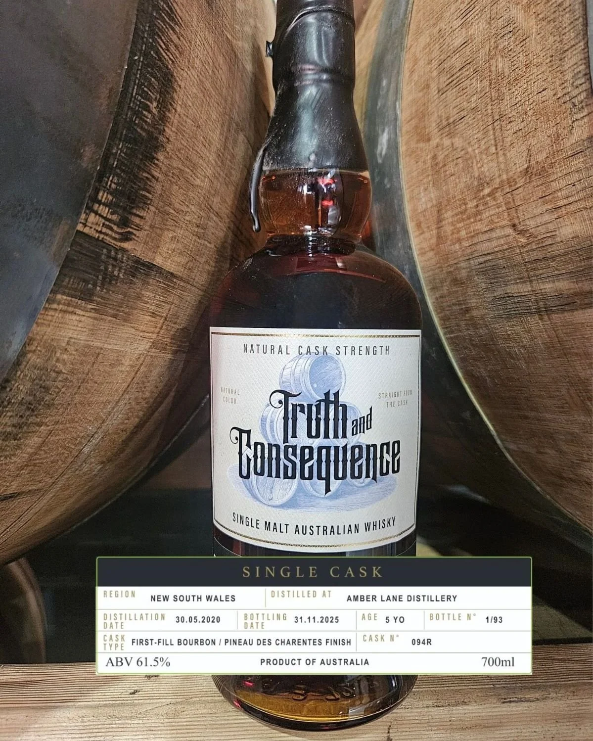 We&rsquo;re big fans of a collaboration &amp; this new release with @truth.and.consequence is a winner&hellip;

Aged in one of our Heaven Hill bourbon barrels &amp; finished in Pineau Des Charentes for 20 months, this whisky effortlessly balances cla