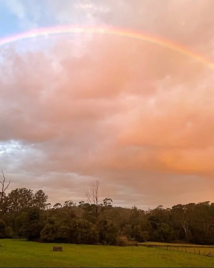 Scenes from the distillery door 🥃🌈

This stunning moment, captured by Phil, shows the rolling paddocks &amp; a perfect rainbow, framing the place where the whisky magic happens.

Every bottle starts right here, surrounded by nature at its finest. 
