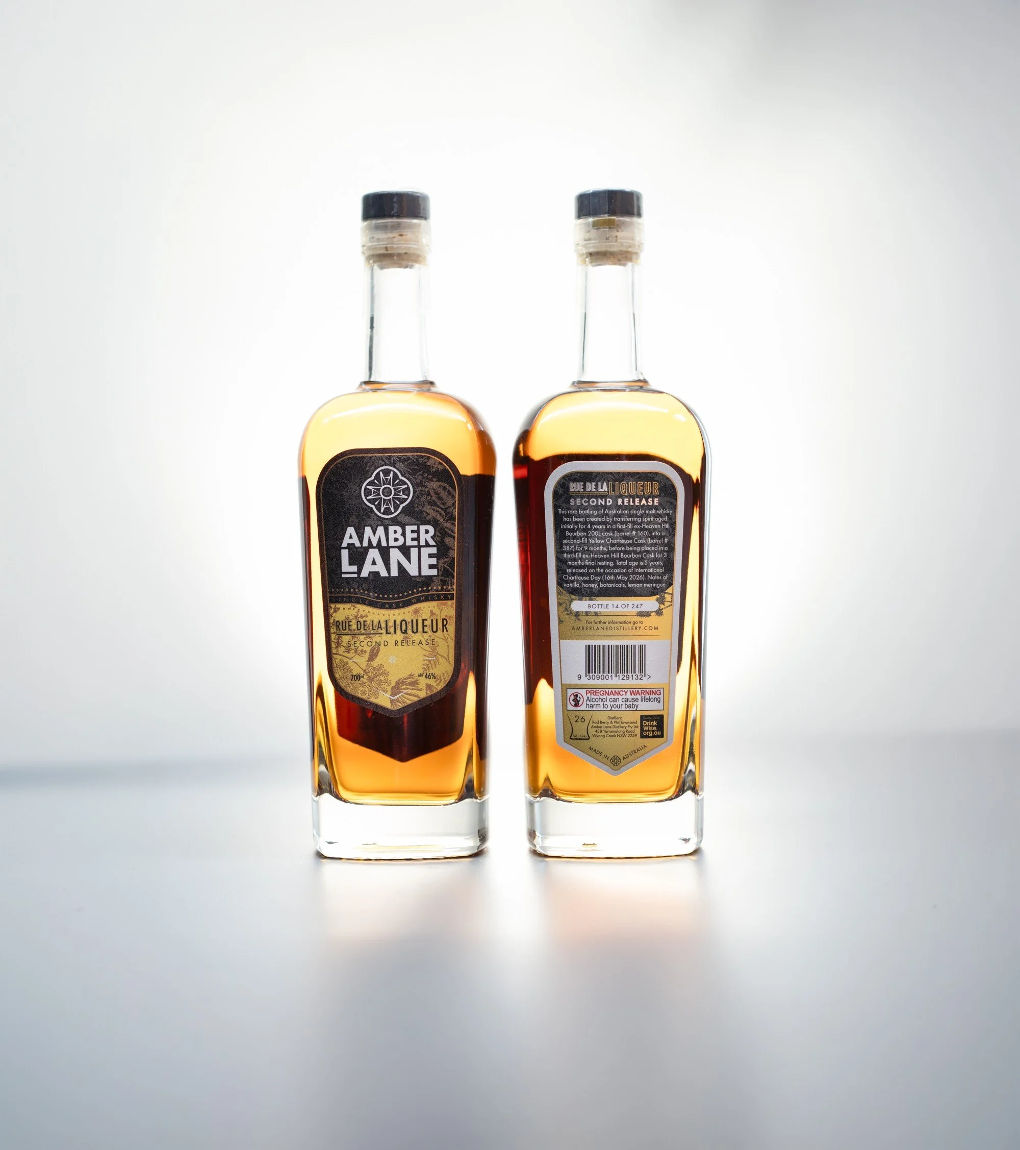 AMBER LANE DISTILLERY UNVEILS SECOND-FILL OF RUE DE LA LIQUEUR