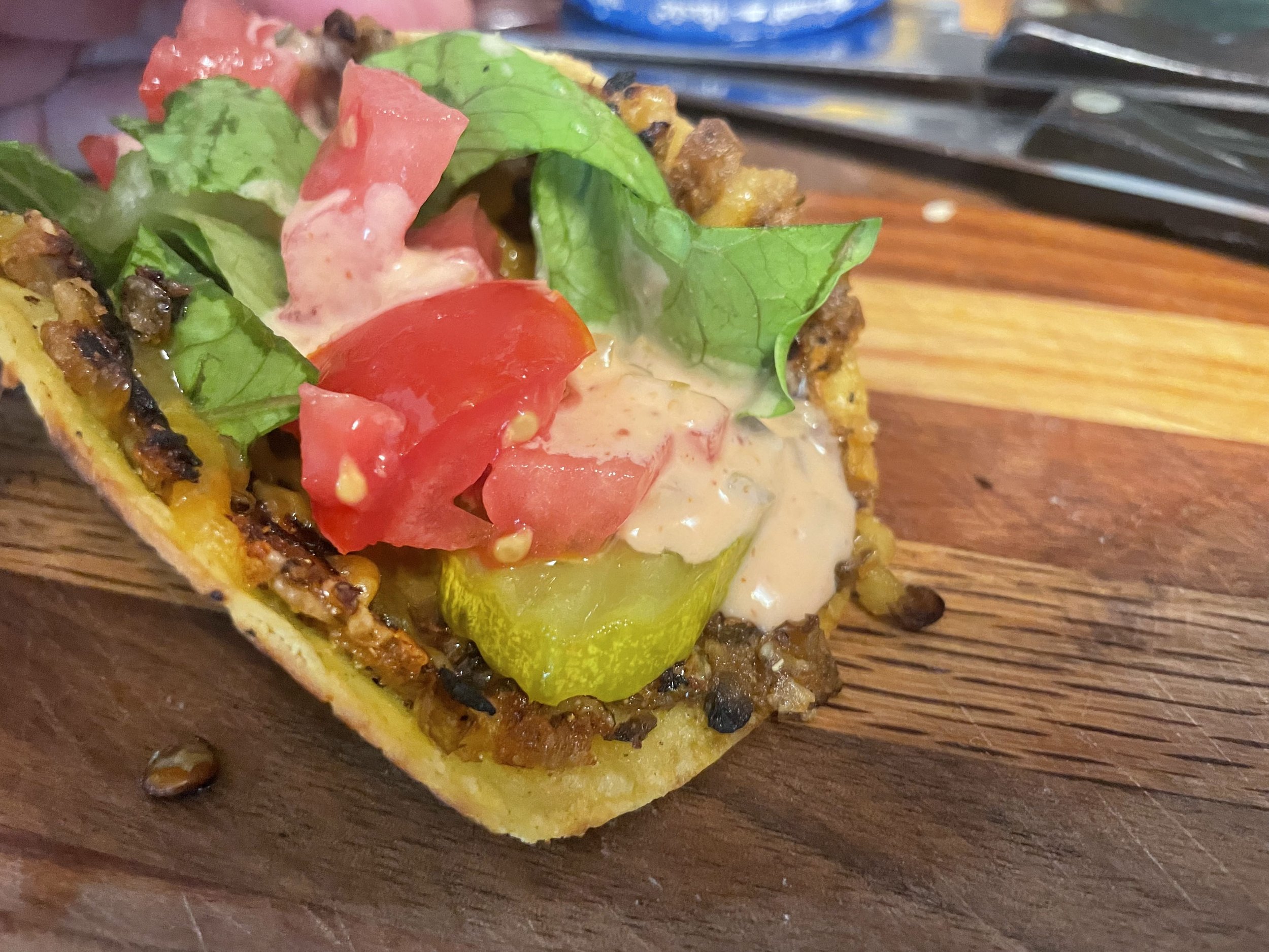 Lentil Smashburger Tacos