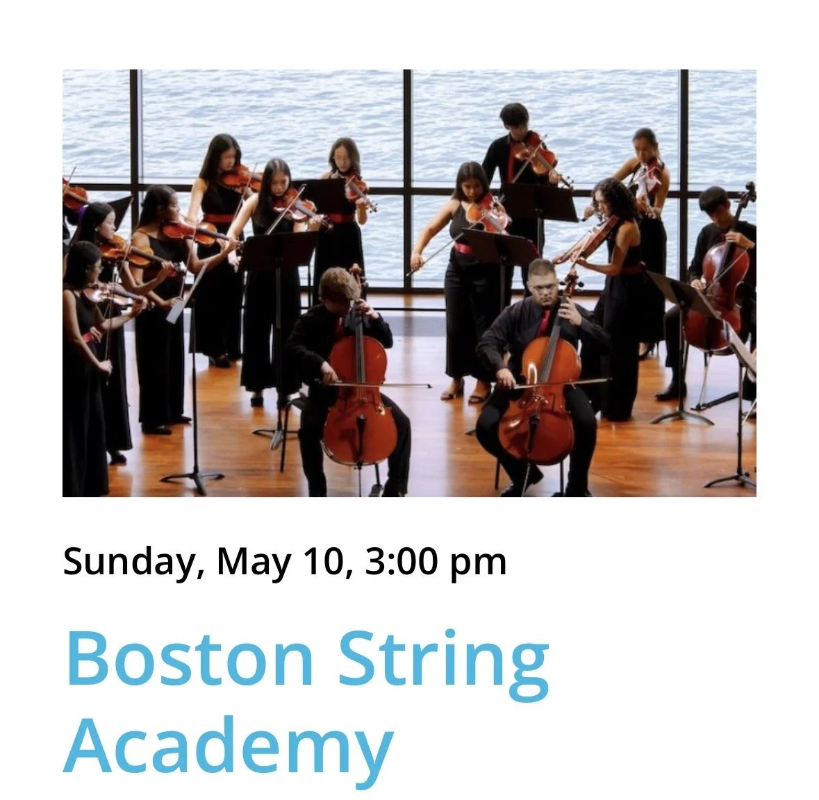 Boston String Academy at Shalin Liu