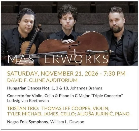 Tristan Trio: Beethoven Triple Concerto with Ridgefield Symphony 