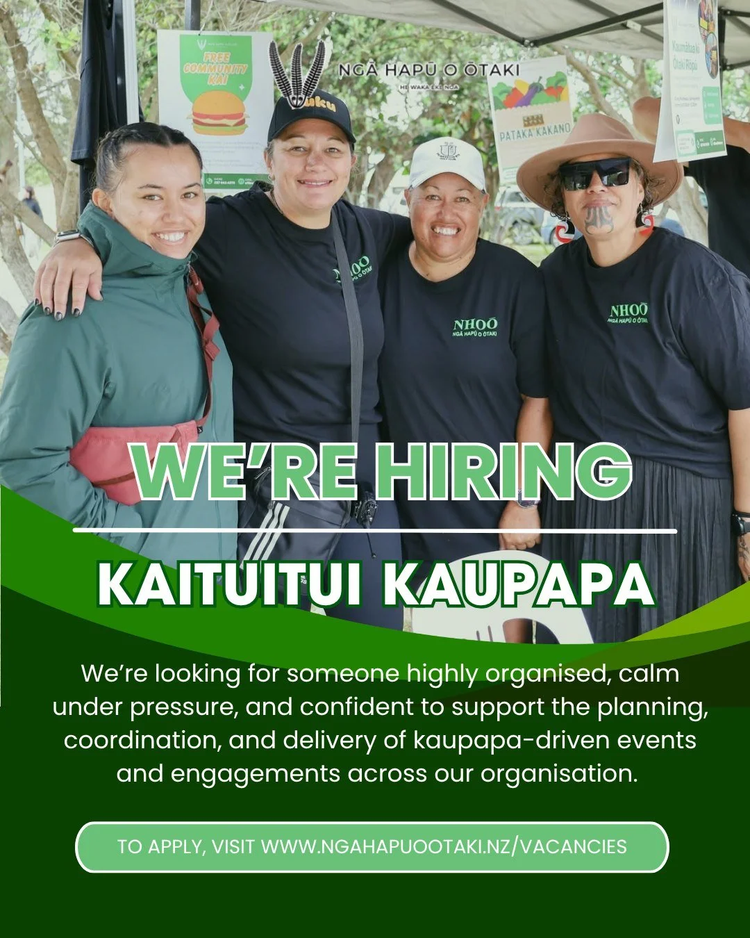 Do you thrive in bringing people together, keeping kaupapa on track, and making sure the details are taken care of behind the scenes?⁠
⁠
Ngā Hapū o Ōtaki is looking for a Kaituitui Kaupapa | Kaupapa Coordinator to join our team for a 6-month fixed-te