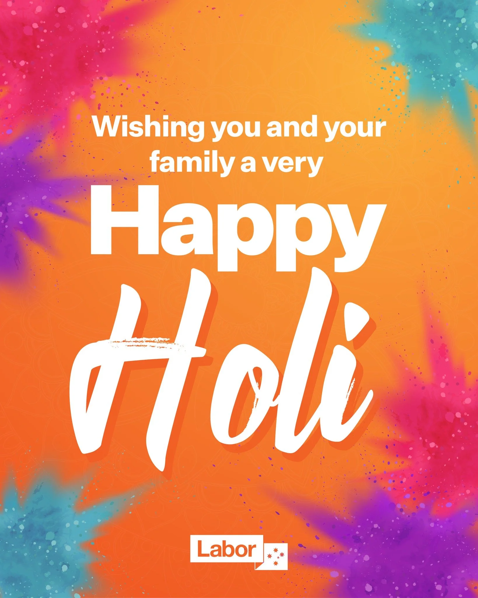 Happy Holi to all those who celebrate it.

May the year ahead bring peace, joy and renewed optimism. Hindu Australians enrich our nation through leadership, service, enterprise and community. I hope this festival gives you a chance to gather across g