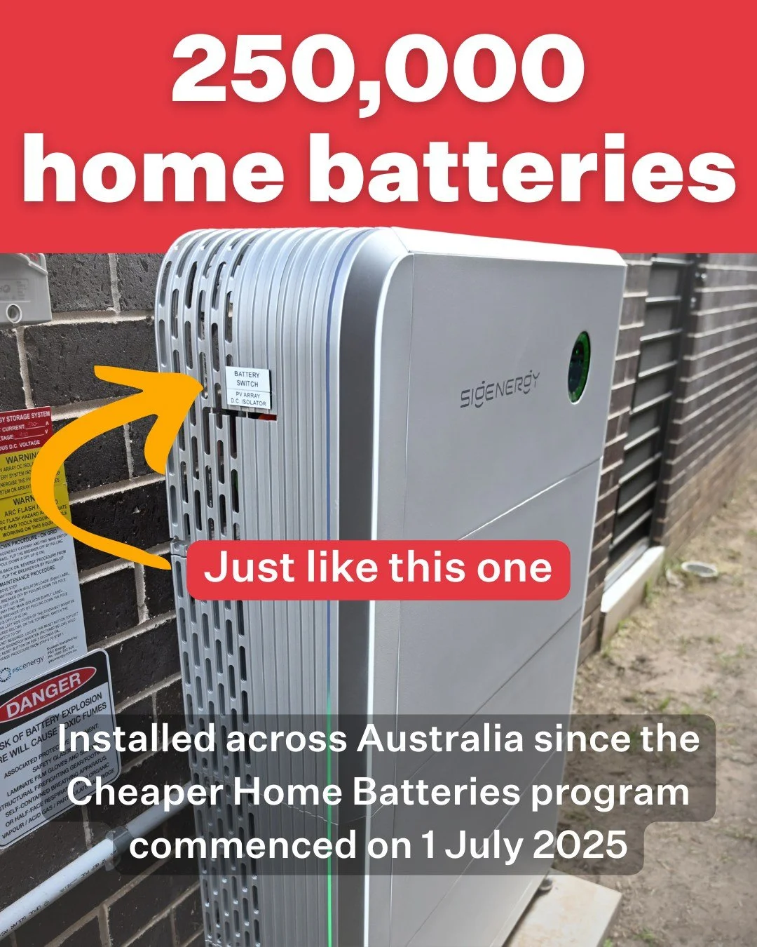 Over $250,000 batteries have now been installed under the Albanese Government's Cheaper Home Batteries Program, more than 5000 of them in regional South Australia.

This is an extraordinary achievement for households, businesses and community groups.