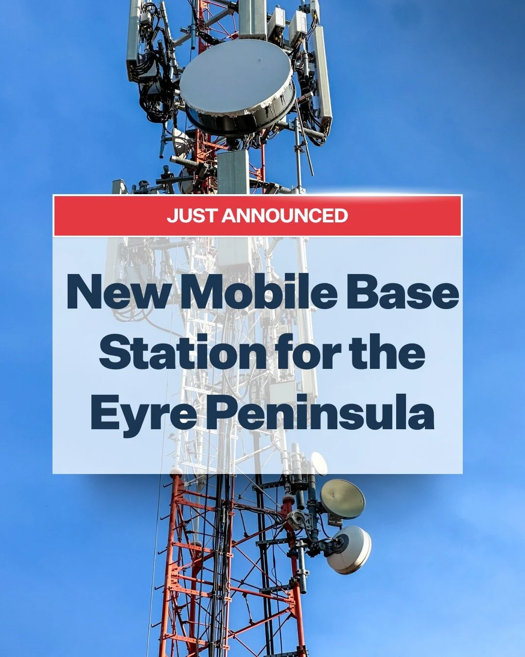 The Albanese Labor Government is funding a new Mobile Base Station on the Eyre Peninsula under Round 8 of the Mobile Black Spot Program, improving 4G and 5G coverage for homes and businesses.

While the location is yet to be announced, this is an imp