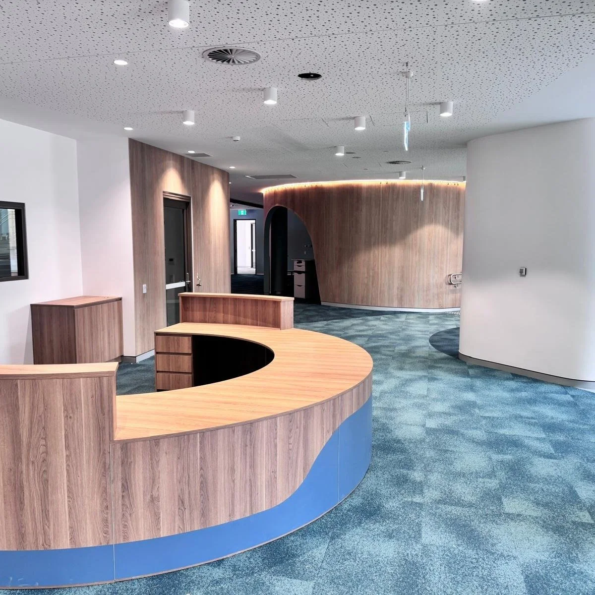 William Clarke College, Kellyville 

Delivered in partnership with @rohriggroup and completed in April 2026.

This project brought together detailed joinery across classrooms, library spaces, reception areas and shared zones, with feature wall panell