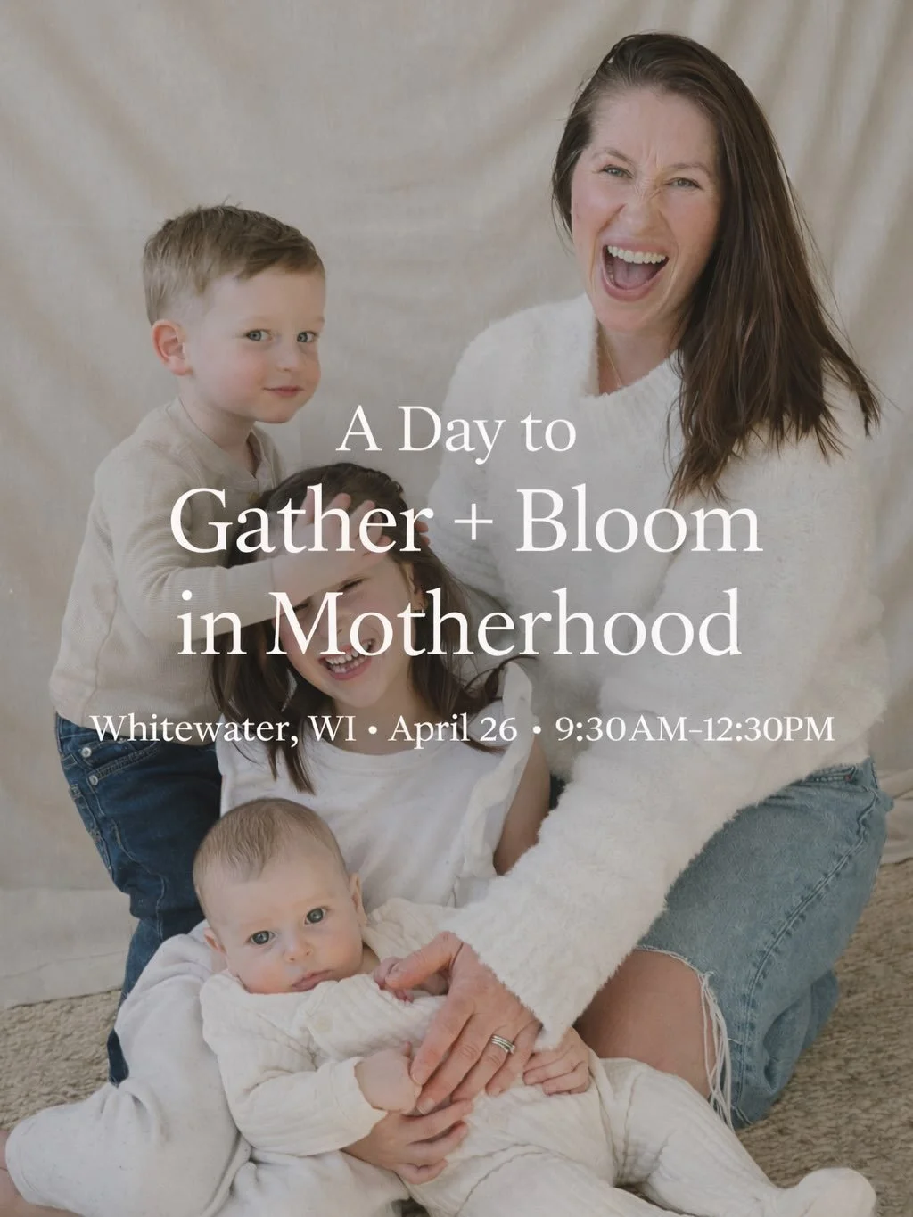 We&rsquo;re so happy to invite you to A Day to Gather + Bloom in Motherhood 🌿 We&rsquo;re hosting a Spring morning to slow down together. Mostly, it&rsquo;s about celebrating us mamas and spending time with others walking this same path.

If you&rsq