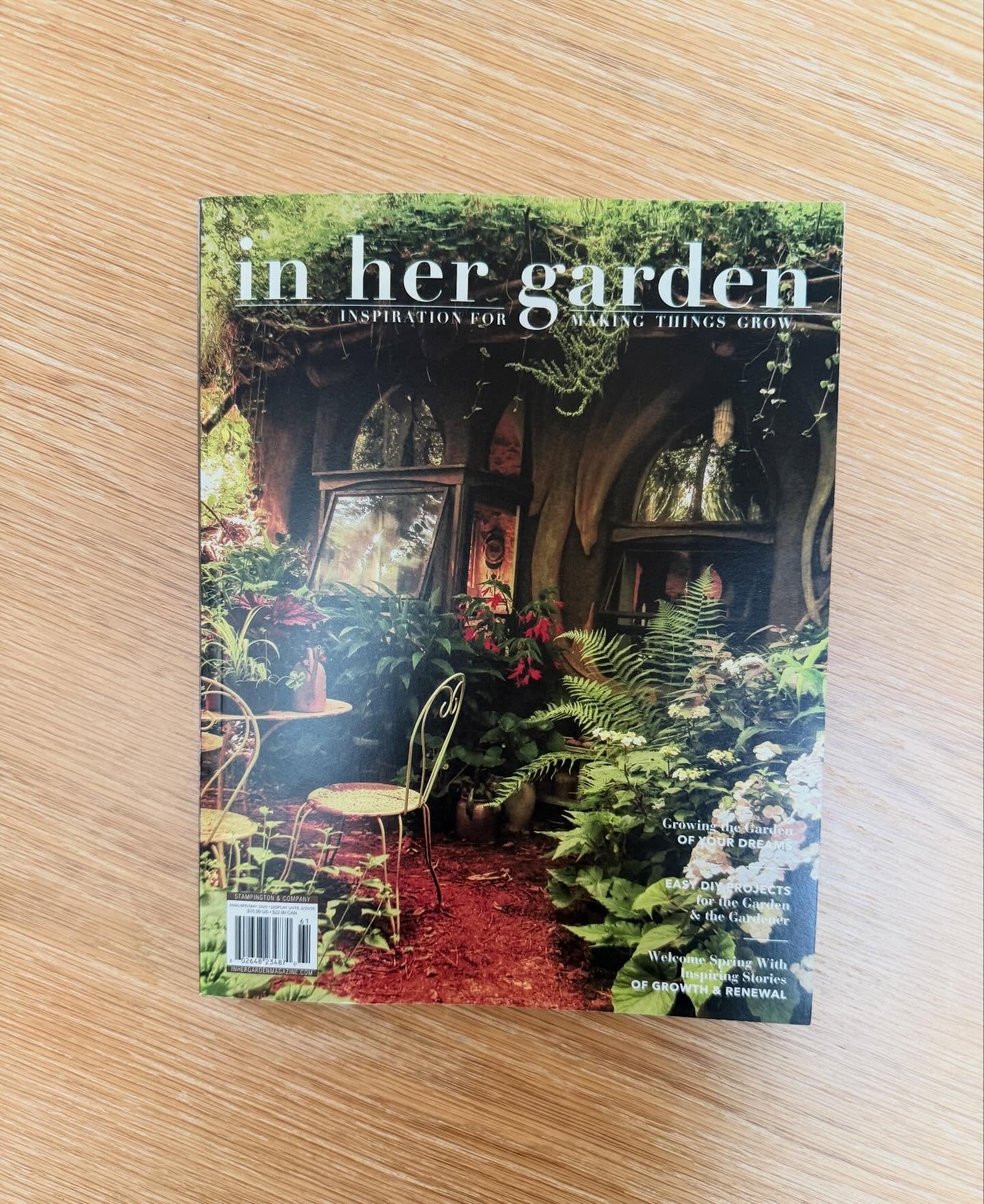 The Spring issue of @inhergardenmagazine is finally in my hands and I&rsquo;m about to sit and read it all. The rainy days have me feeling sluggish and uninspired, and I&rsquo;m going to let these pages transport me to a nearby future where the air i