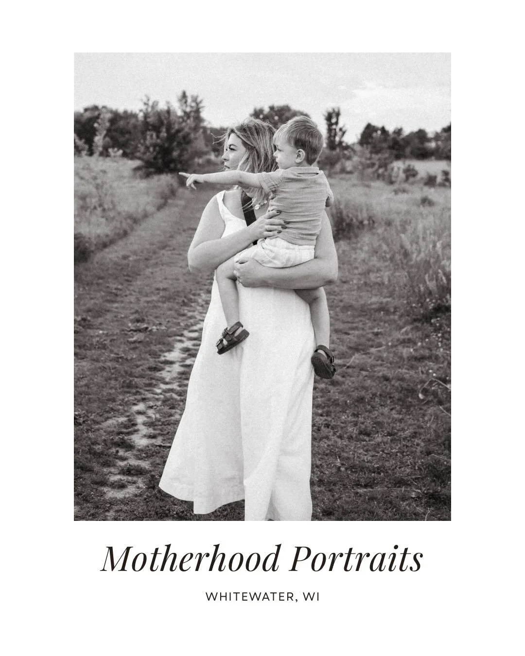 Motherhood portraits in nature 🤍
April 26 &middot; Whitewater, WI

Because one day you&rsquo;ll wish you had more photos together.

Join us for a slow spring morning &mdash; a few moments to step in with your babies and capture the love you share to