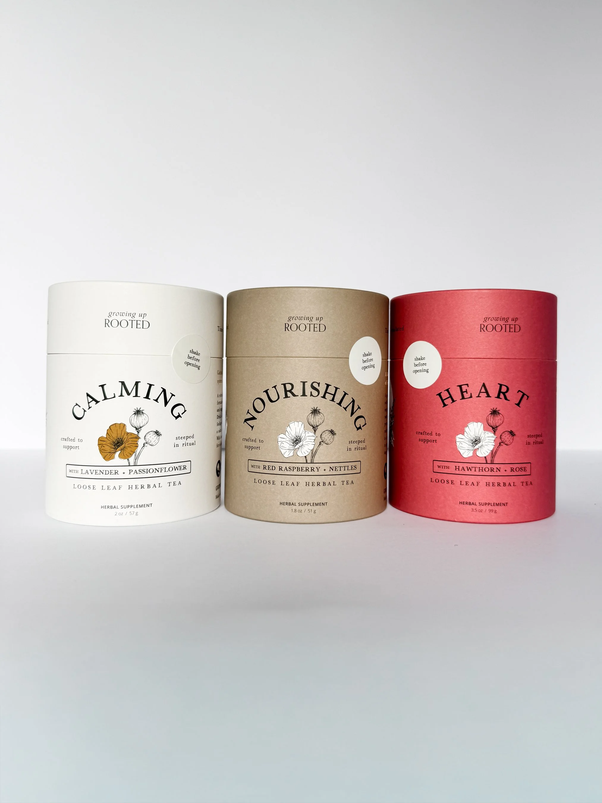 Best Sellers Trio | Nourishing, Calming & Heart Herbal Infusion Blends