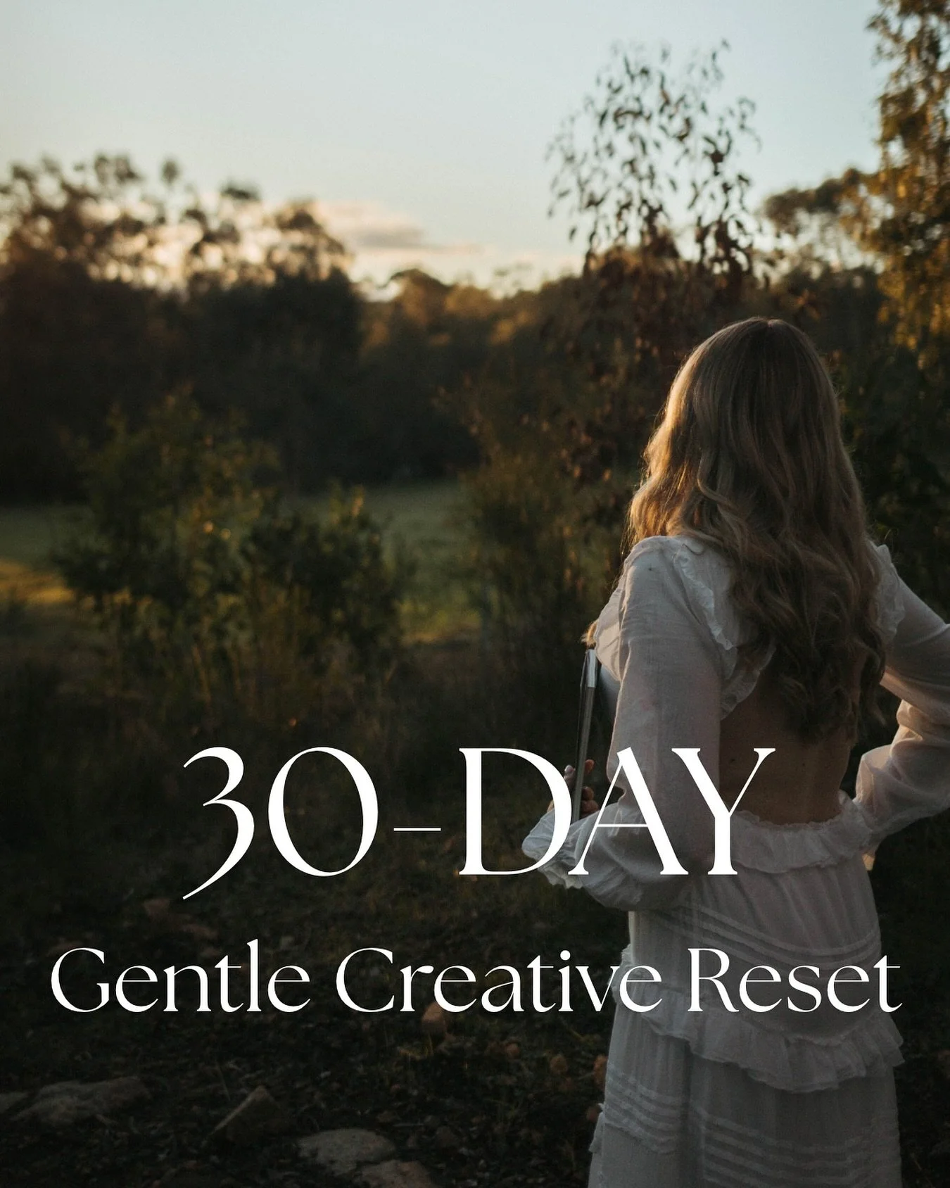 For the next 30 days I&rsquo;m gently resetting my creative practice &mdash;* it&rsquo;s a quiet, steady unfurling in the sun of the Source and seeing what grows ✨

It&rsquo;s not about hustle.

It&rsquo;s not about word counts.

It&rsquo;s not about