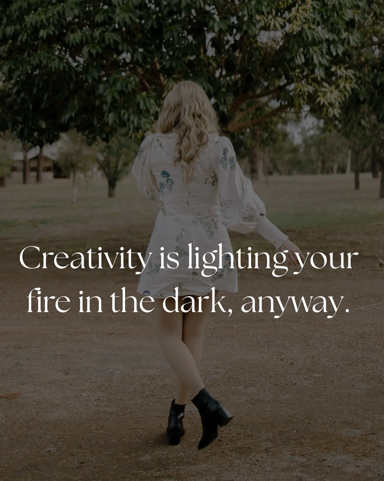 Every time you create, instead of consume, you are lighting a fire in the dark, and it is so powerful and rebellious and beautiful 🖤

This has been a beautiful reminder for me as I have taken 30 days to gently reset my creativity. 

I have been remi