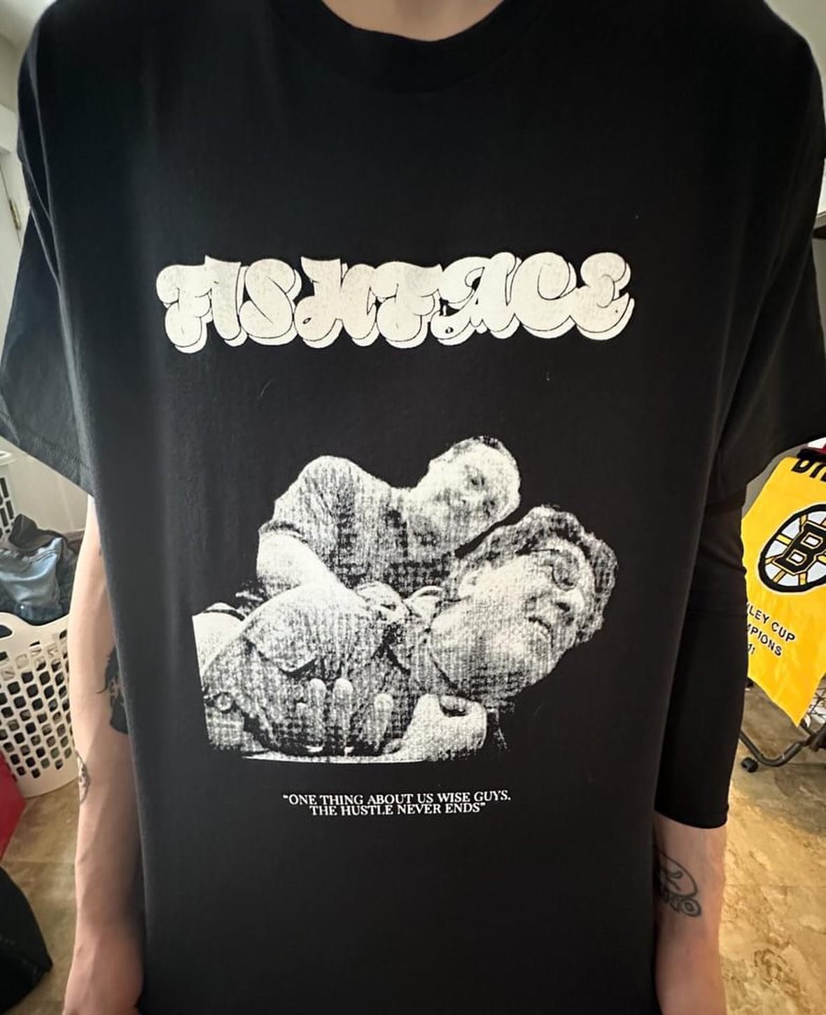 We love @fishfacehc 
 
Printed with @onestroke_inks as always, dm us or fill out our form to get an order in! We are almost done our moving process (incredibly drawn out and painful) But almost done!

Togetherpressma.com