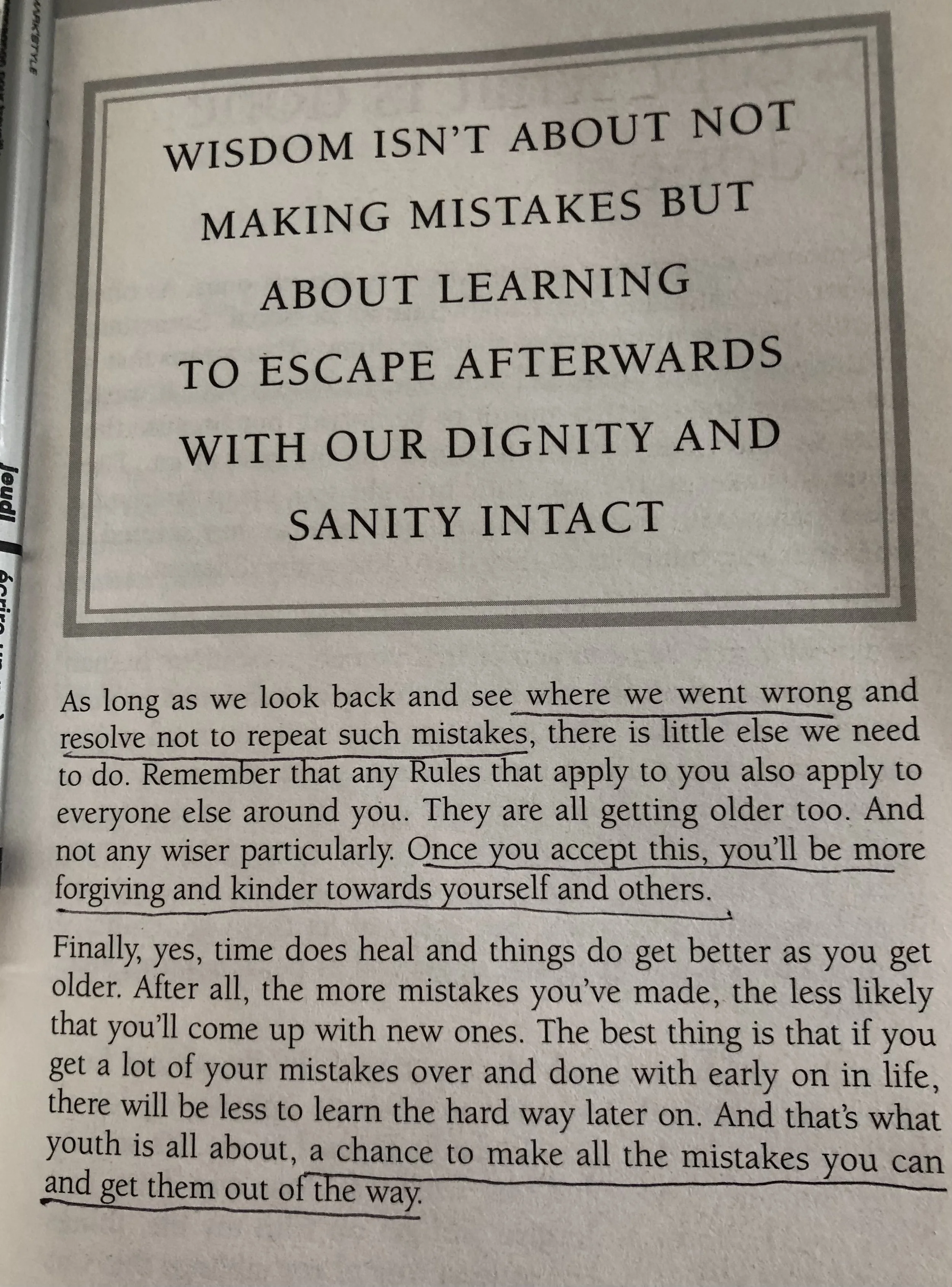 Keeping our dignity and sanity INTACT