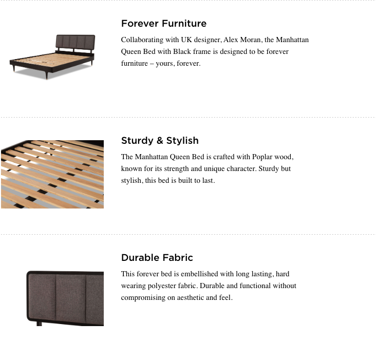 Manhattan Queen Bed Frame