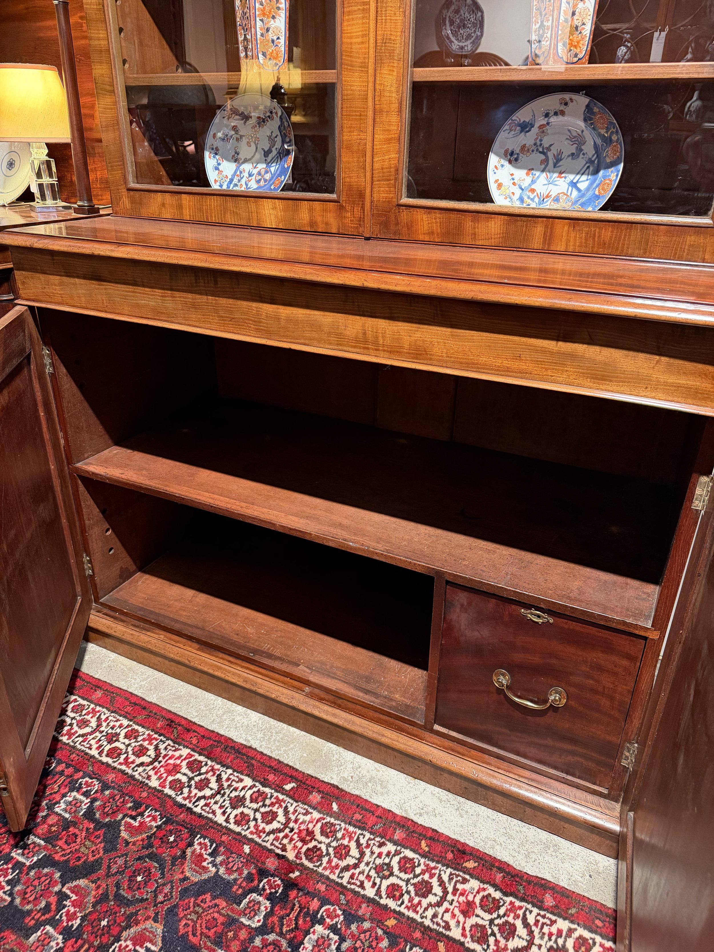 This is a picture of a very handsome William IV period mahogany bookcase c1830.